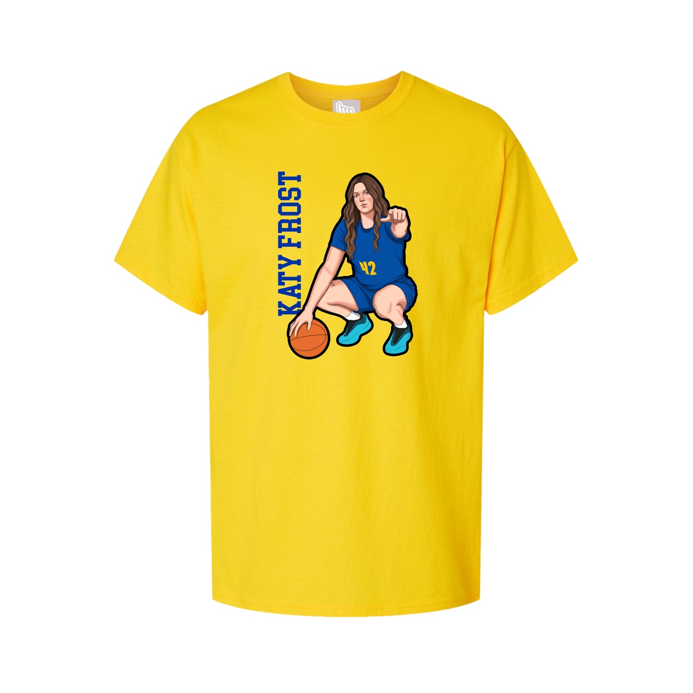 Tee — Name Vertical in Gold