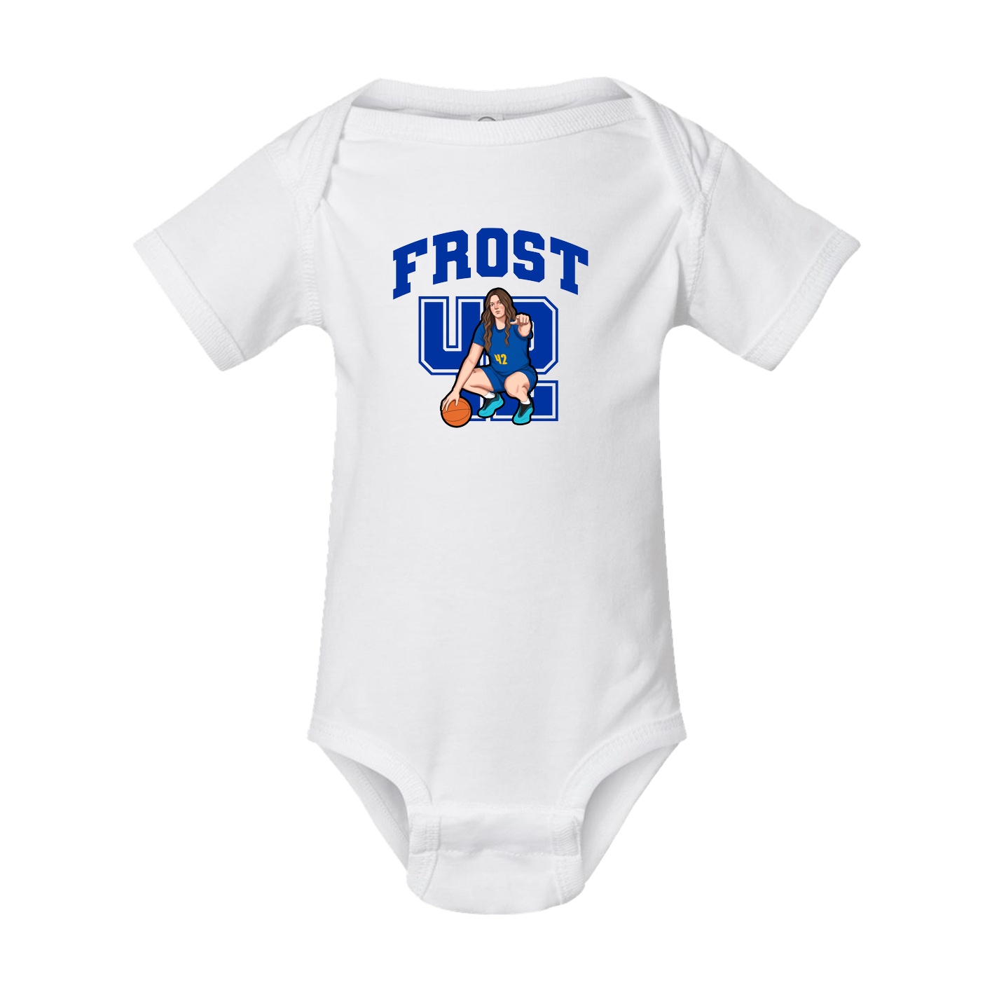 Baby Onesie — Number in White