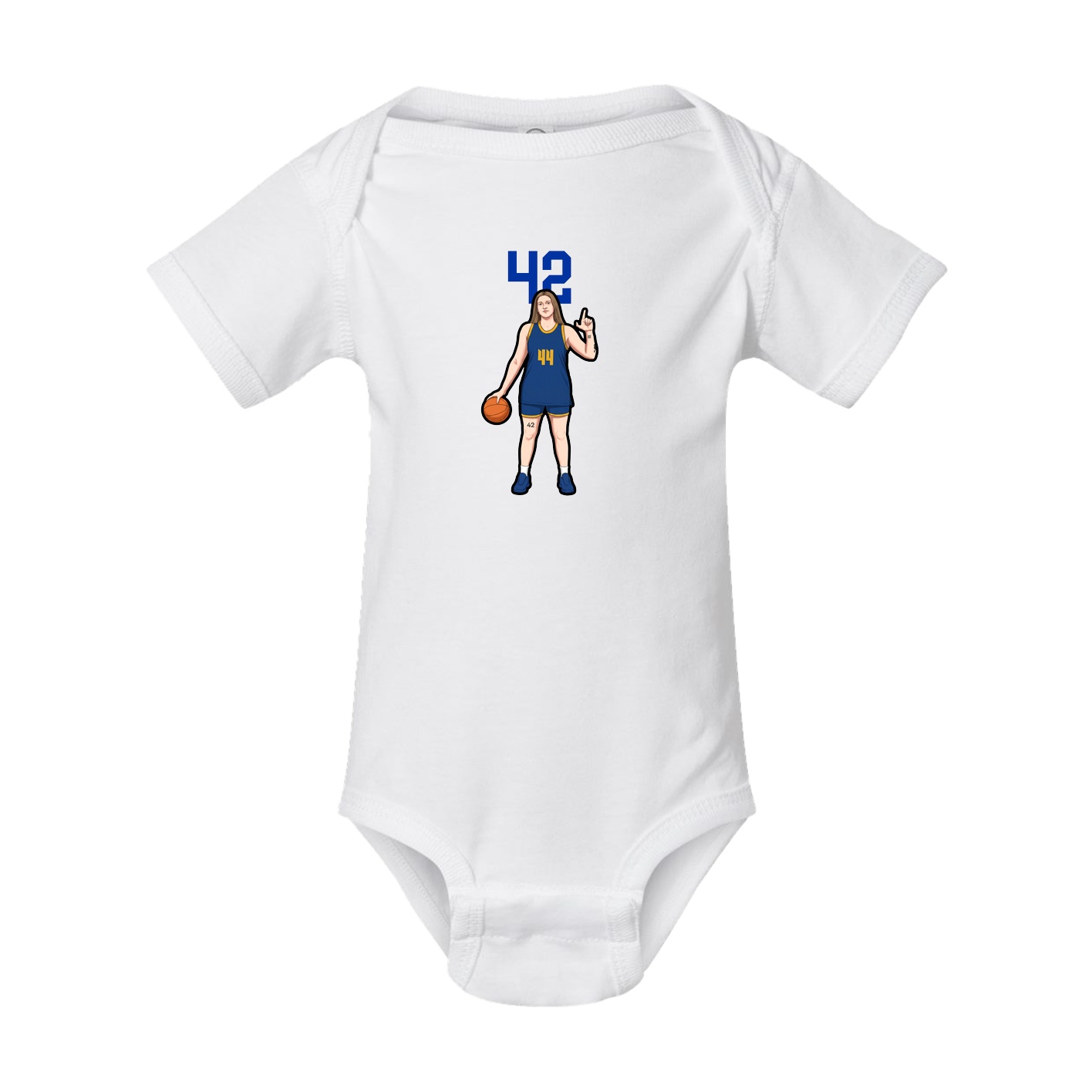 Baby Onesie — Number Top in White
