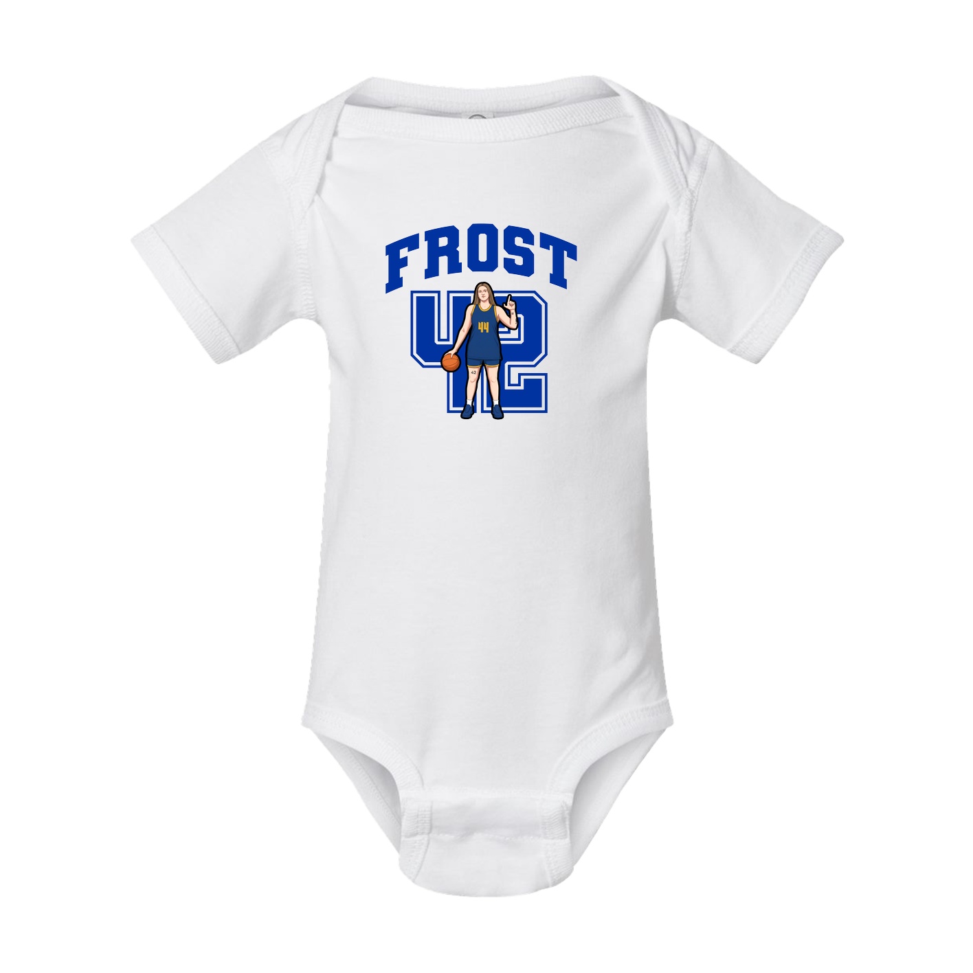 Baby Onesie — Number in White