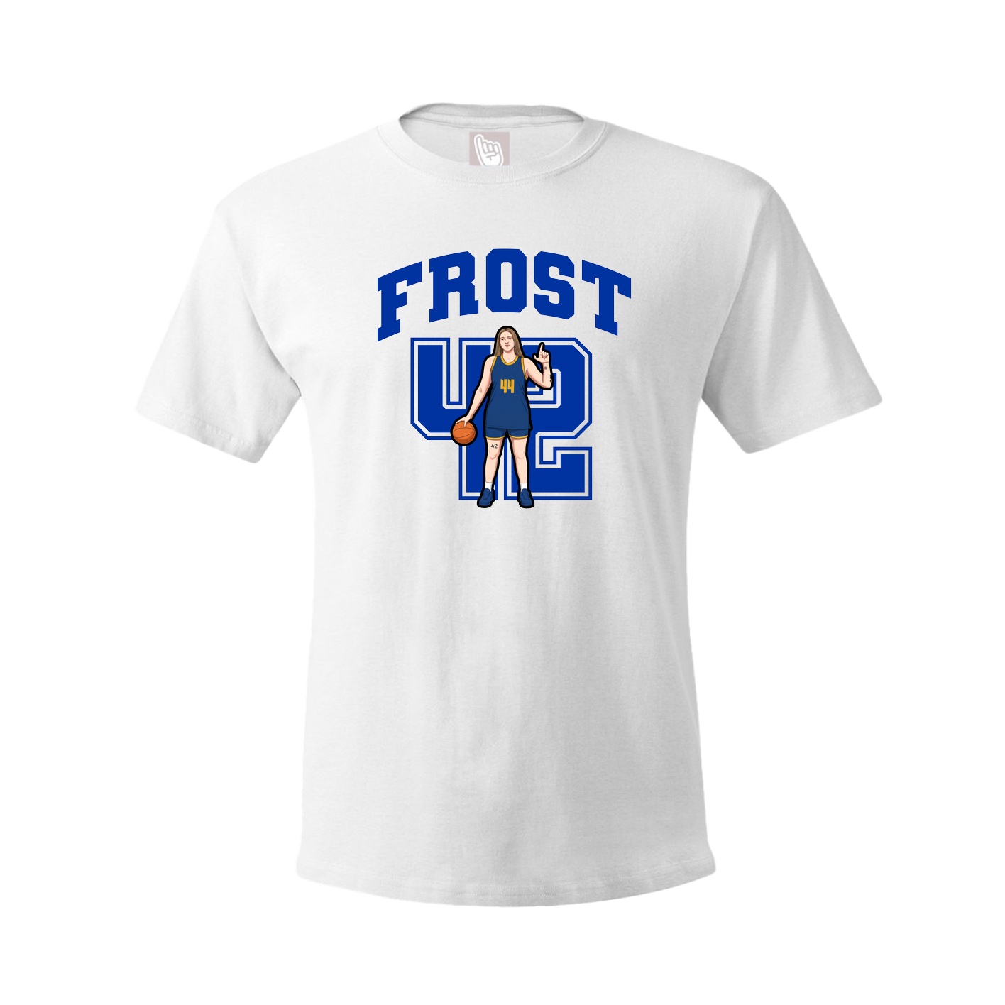 Youth Tee — Number in White