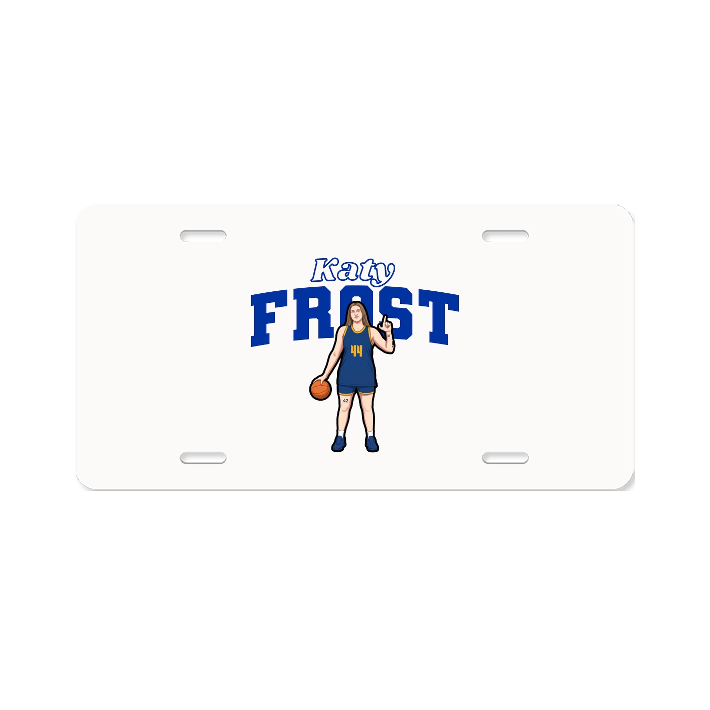 License Plate — Name Arch in Classic