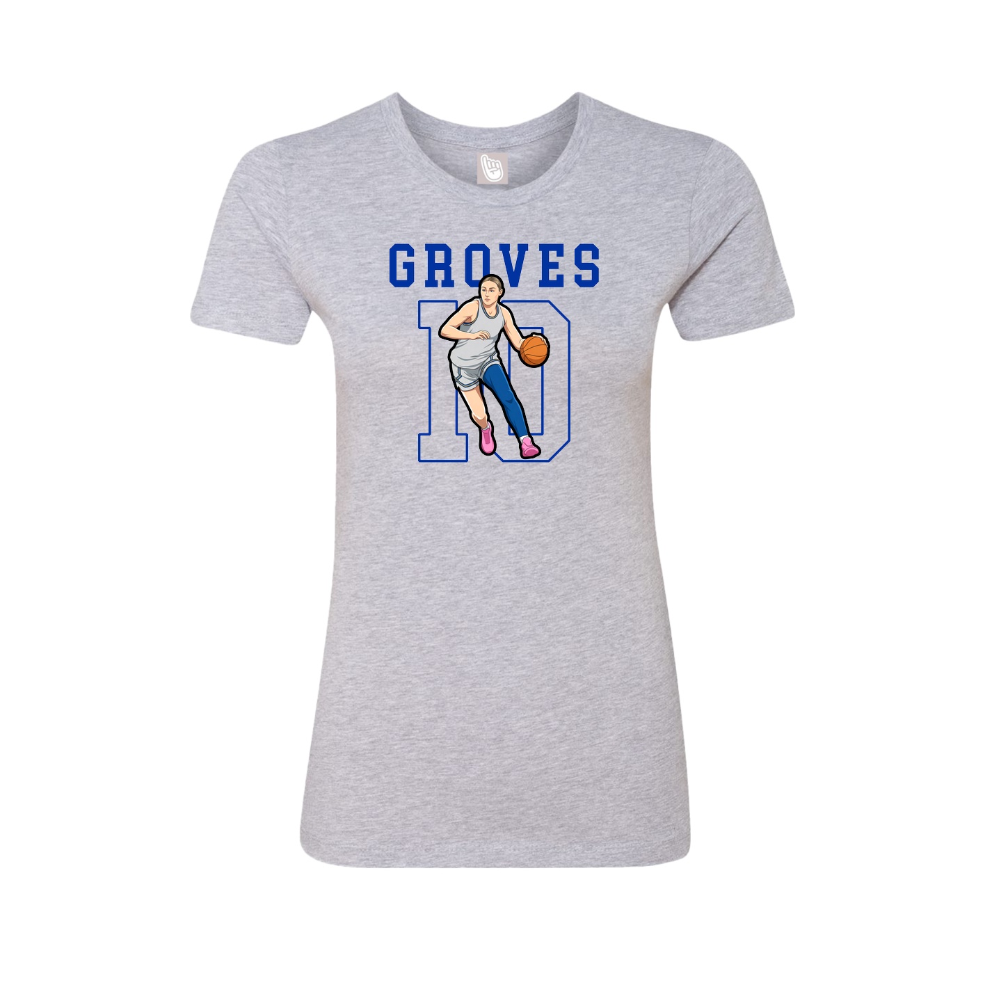 Fitted Women's Tee — Shirsey in Grey
