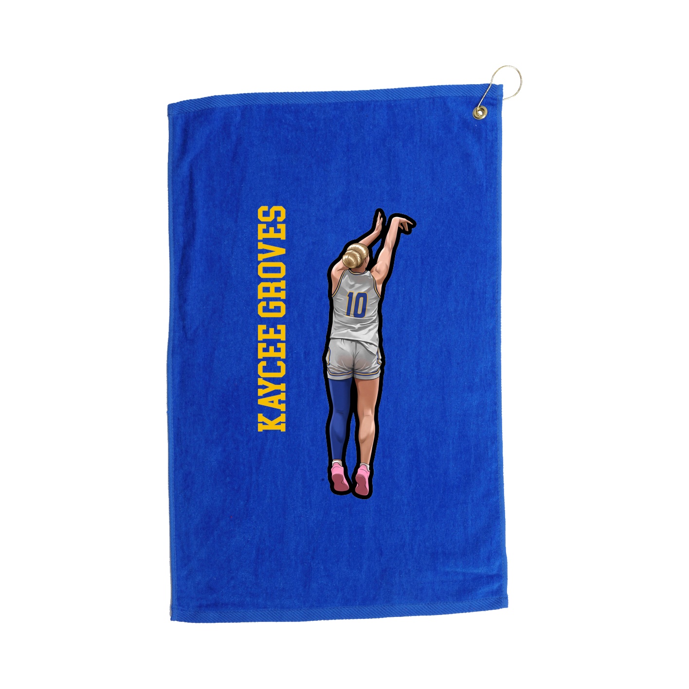 Golf Towel — Name Vertical in Royal