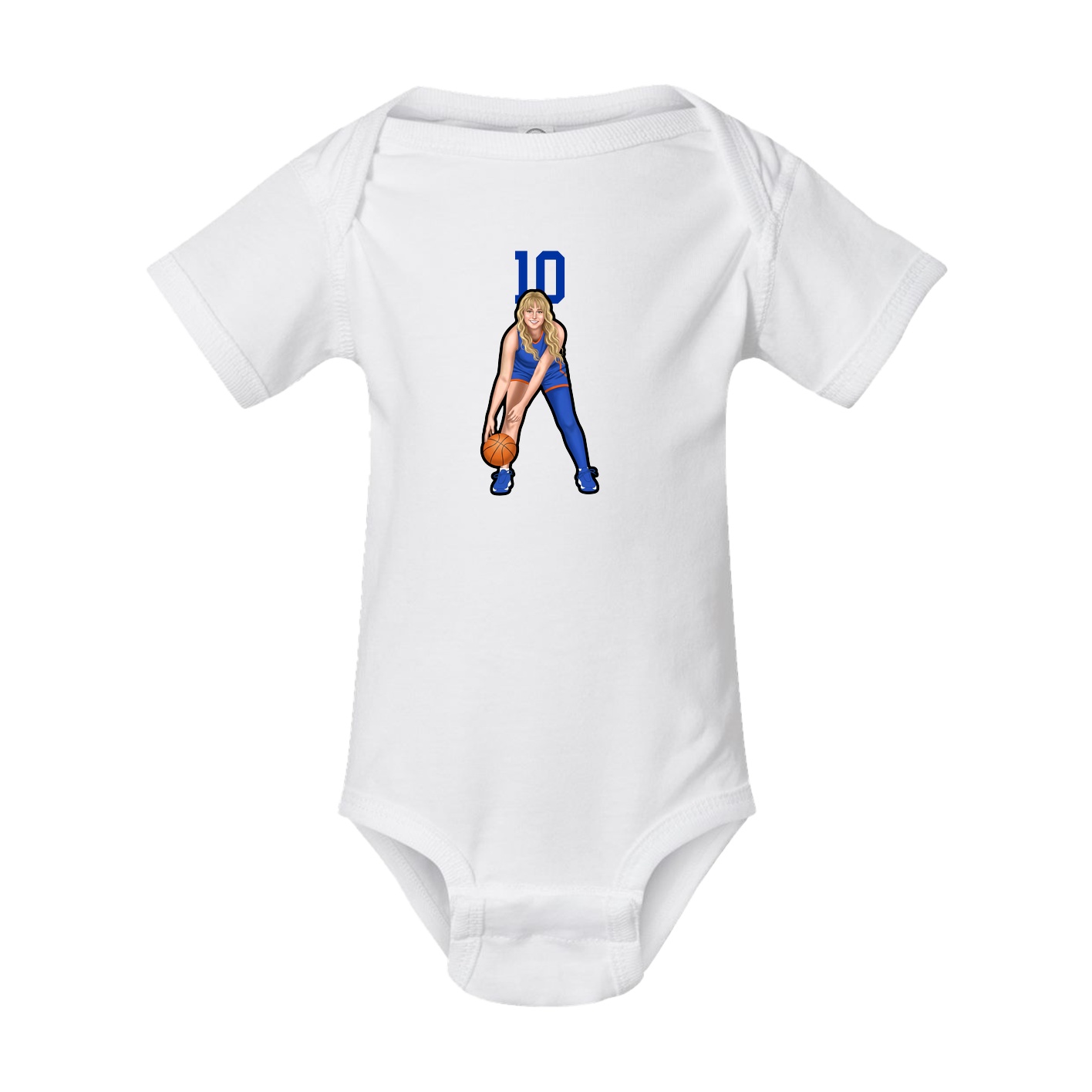 Baby Onesie — Number Top in White