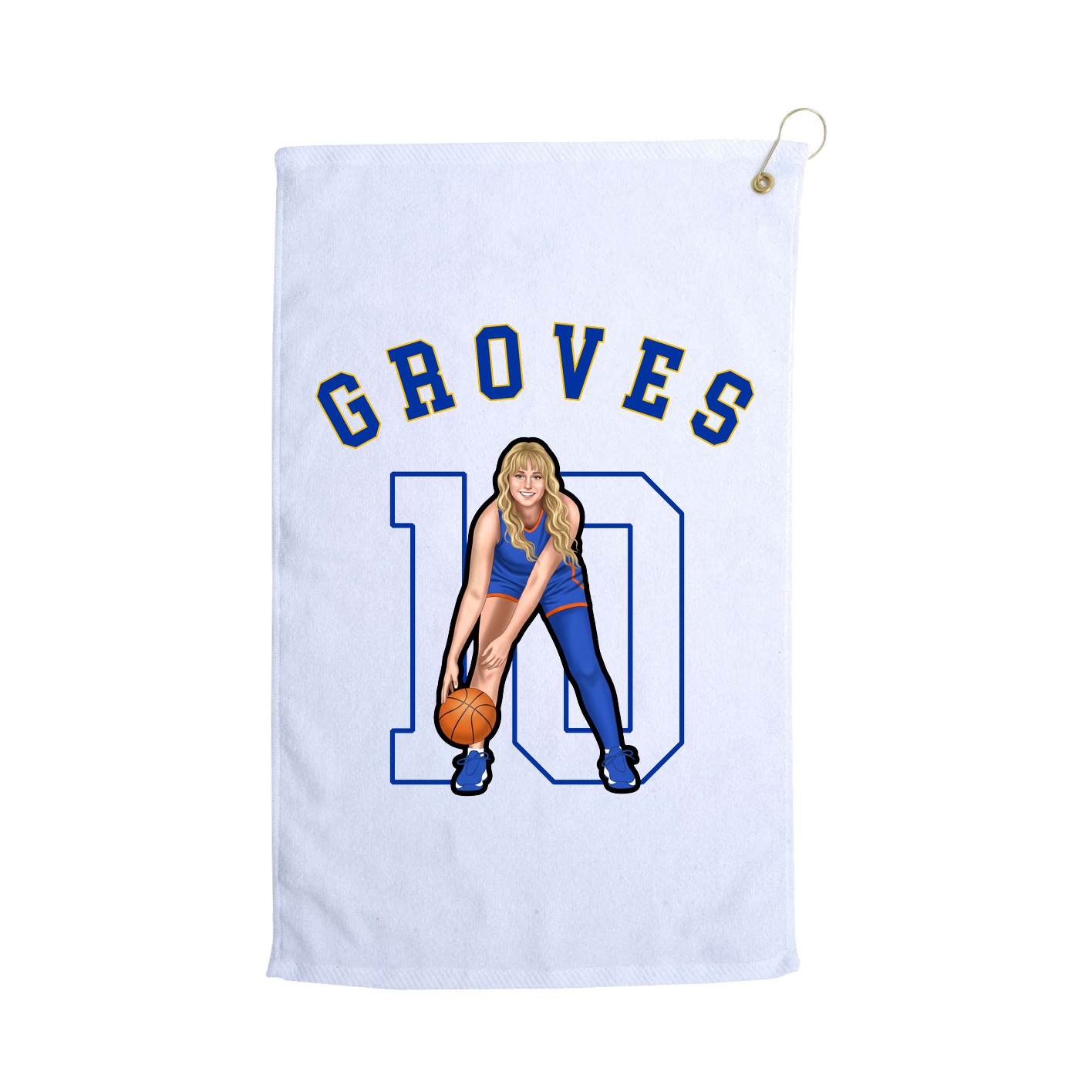 Golf Towel — Shirsey Arch in White