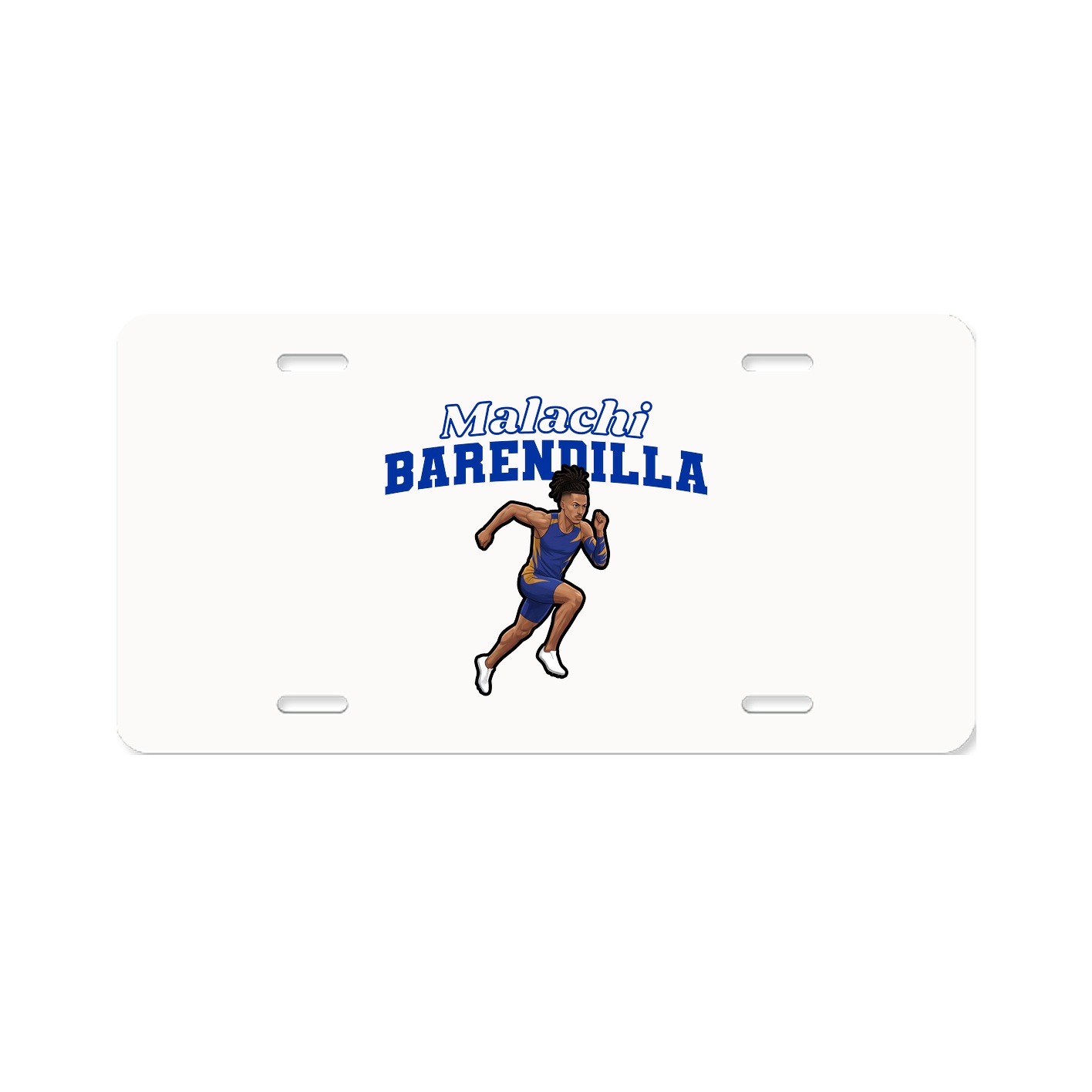 License Plate — Name Arch in Classic