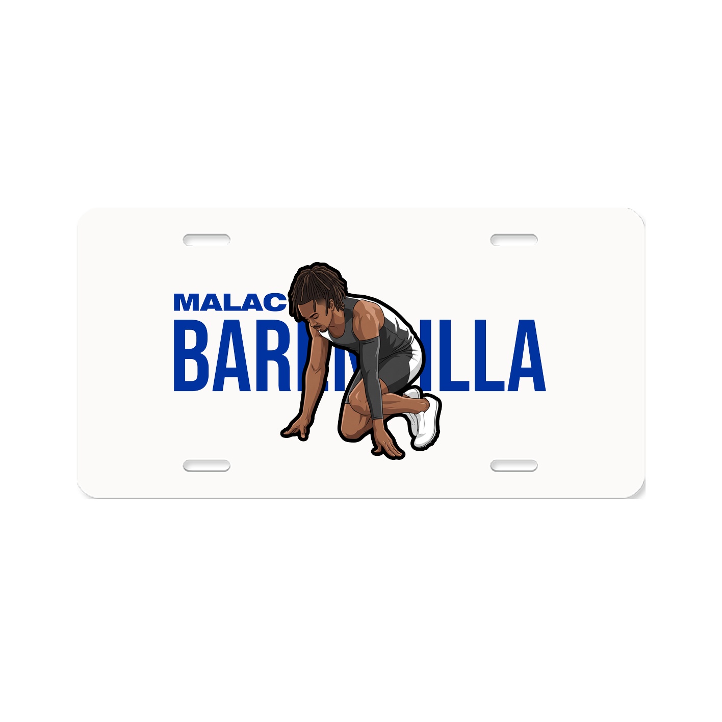 License Plate — Player Name in Classic