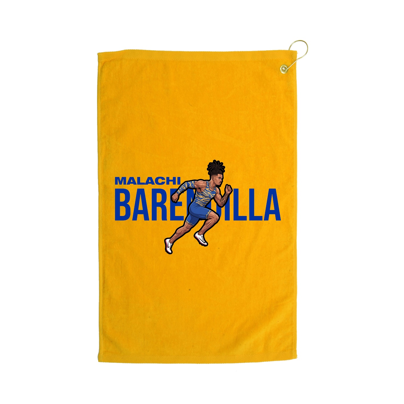 Golf Towel — Player Name in Gold
