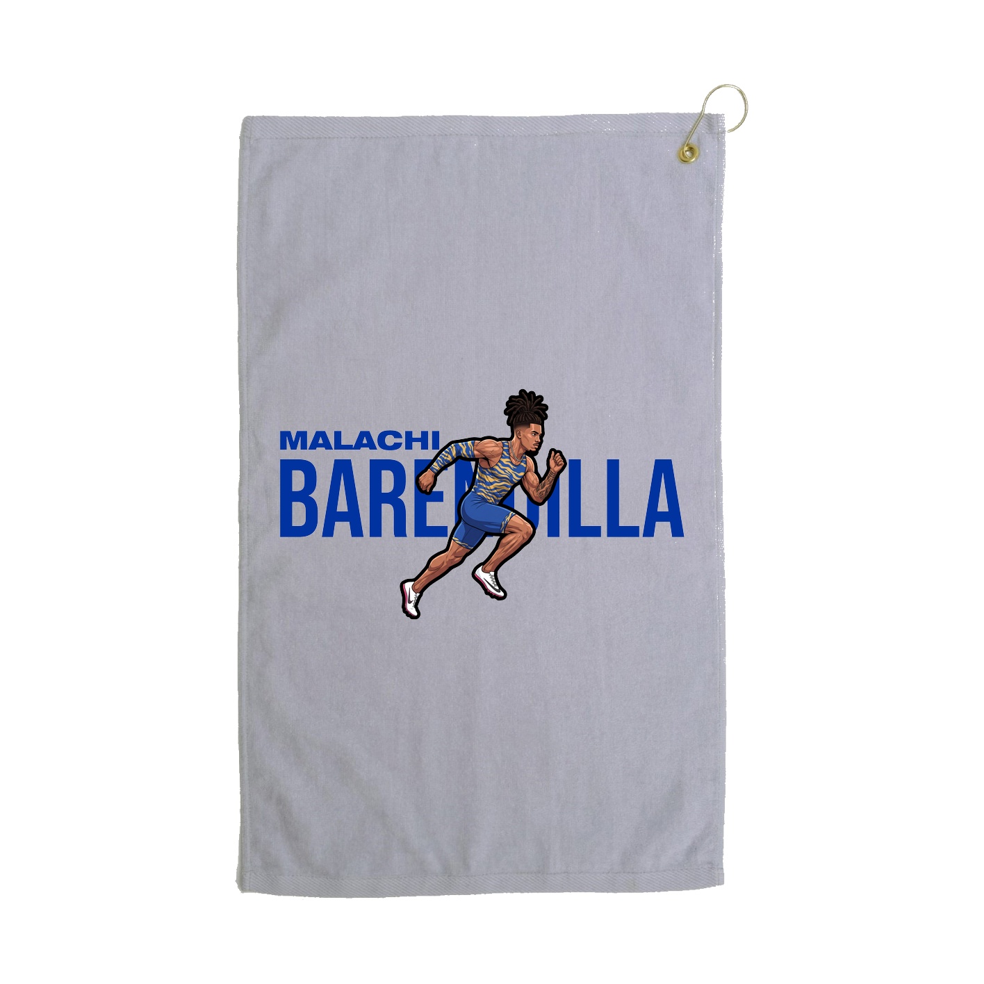 Golf Towel — Player Name in Grey