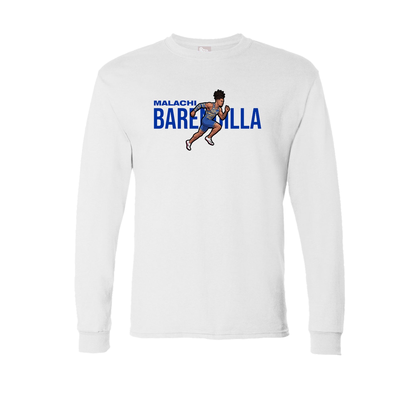 Long Sleeve Tee — Player Name in White