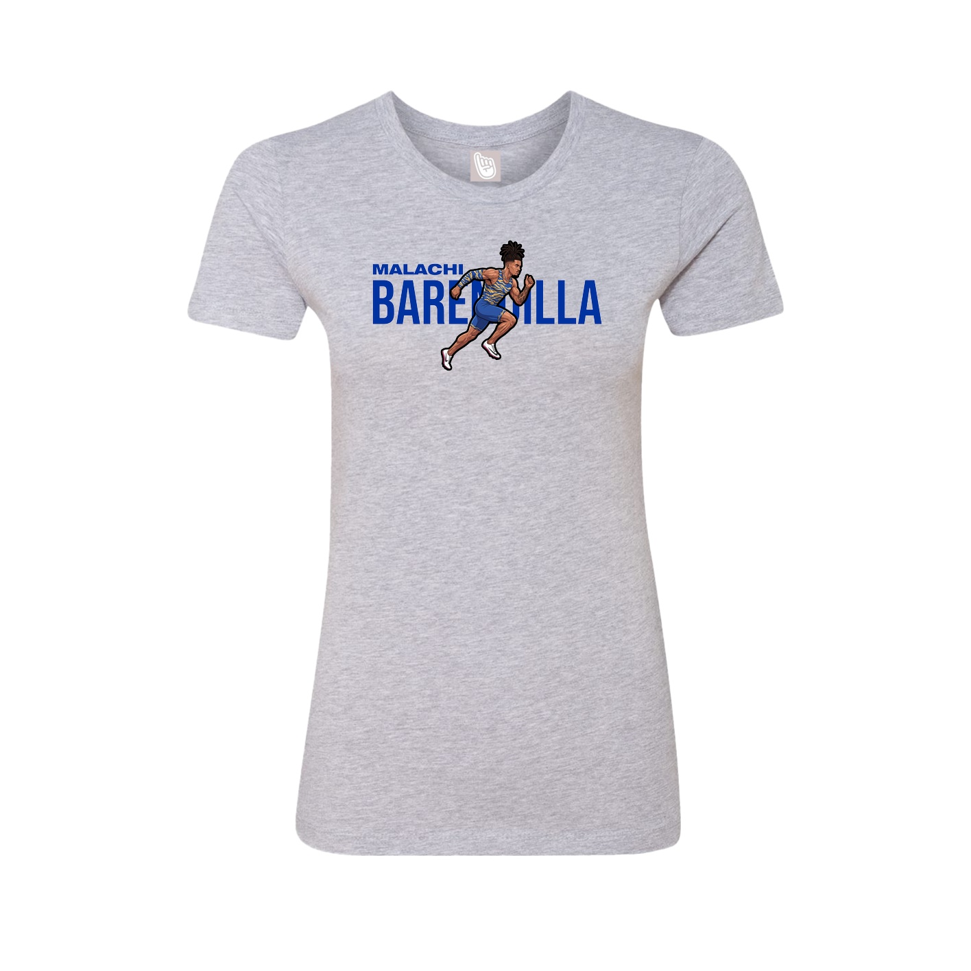 Womens Tee — Player Name in Grey