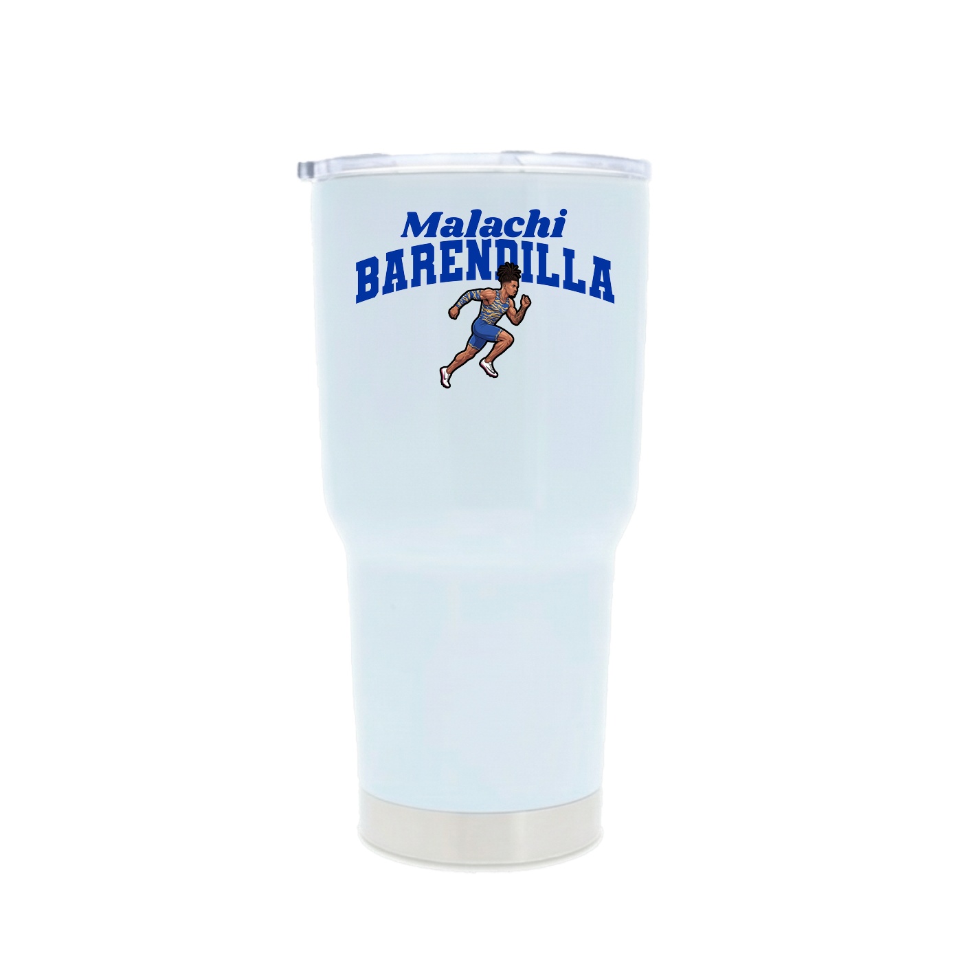 30oz Stainless Steel Tumbler — Signature Arch in White