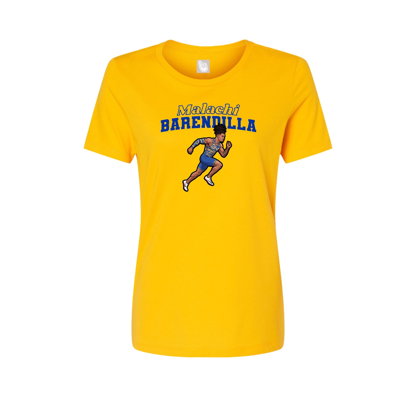 Womens Tee — Name Arch in Gold