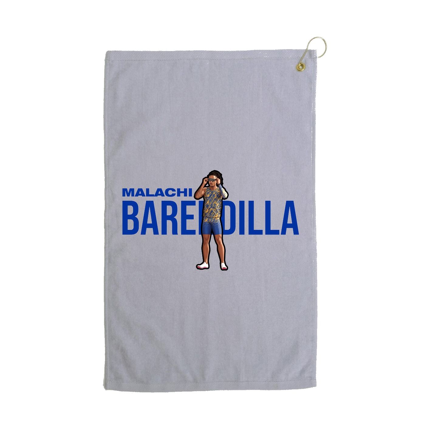 Golf Towel — Player Name in Grey