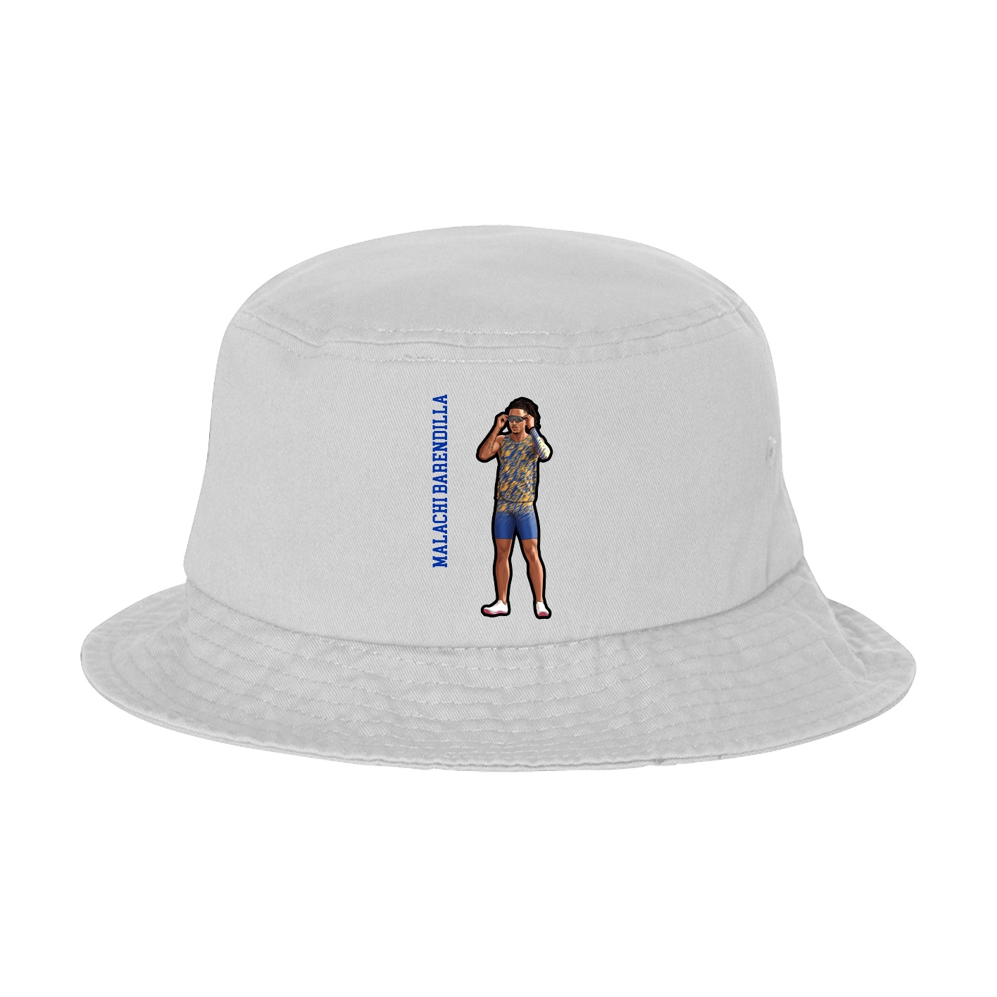 Bucket Cap — Name Vertical in White