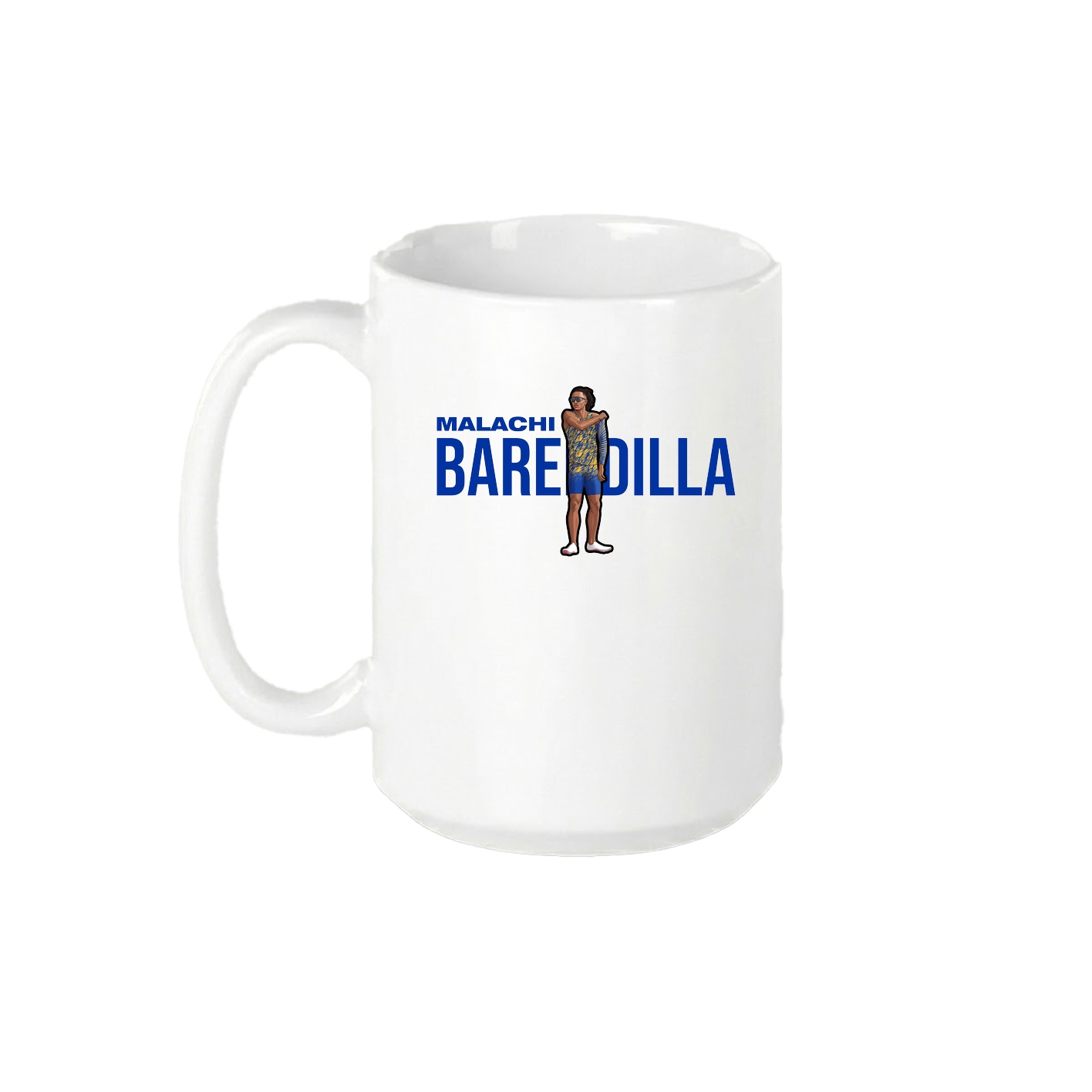 15oz Coffee Mug — Player Name in White