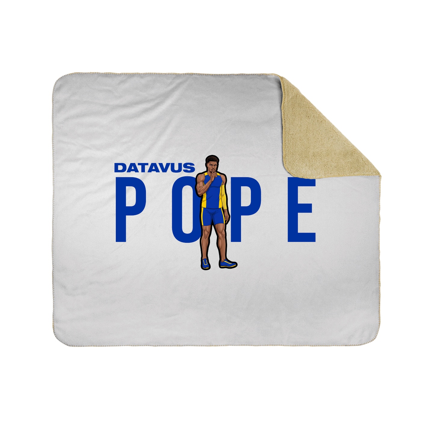 Throw Blanket — Player Name in White