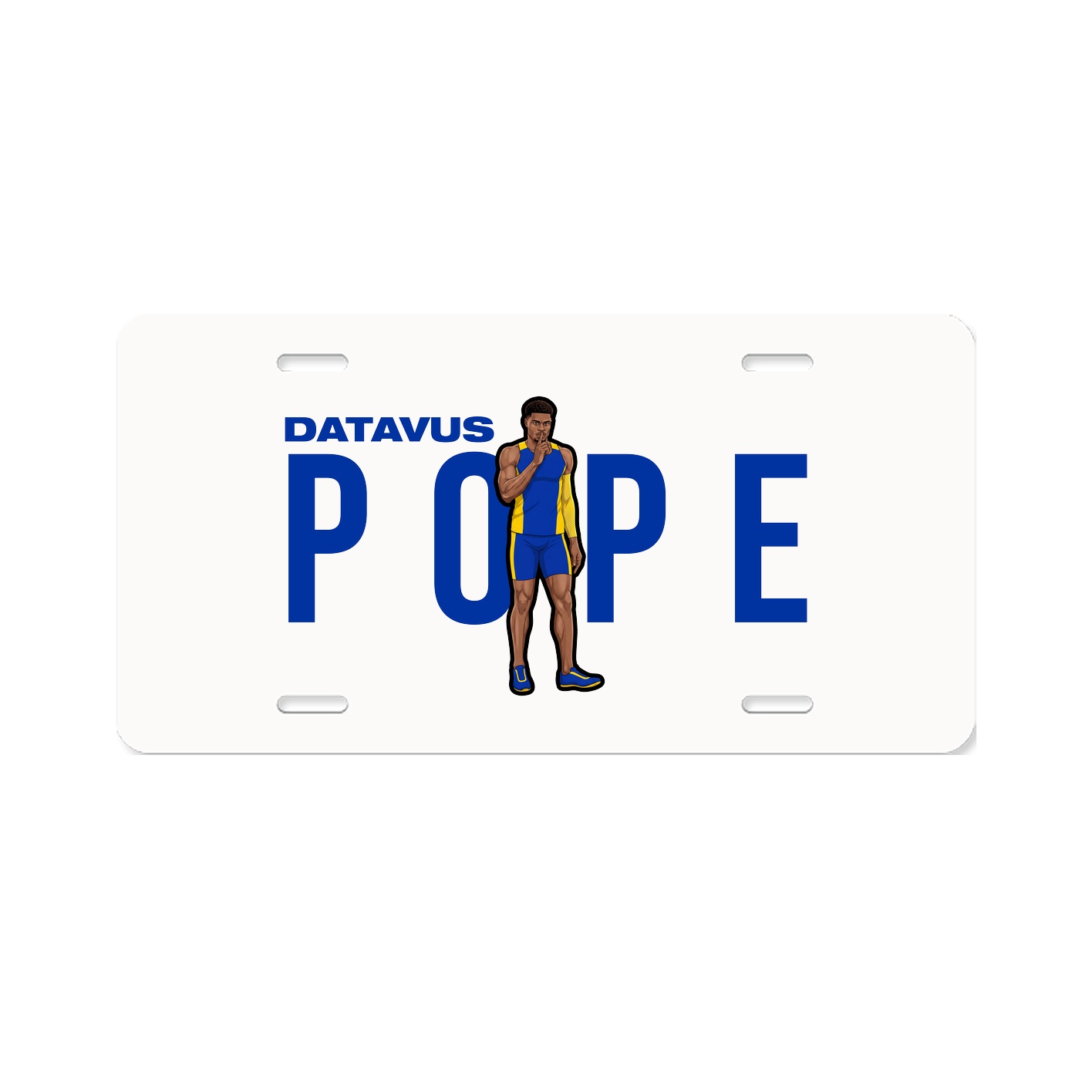 License Plate — Player Name in Classic