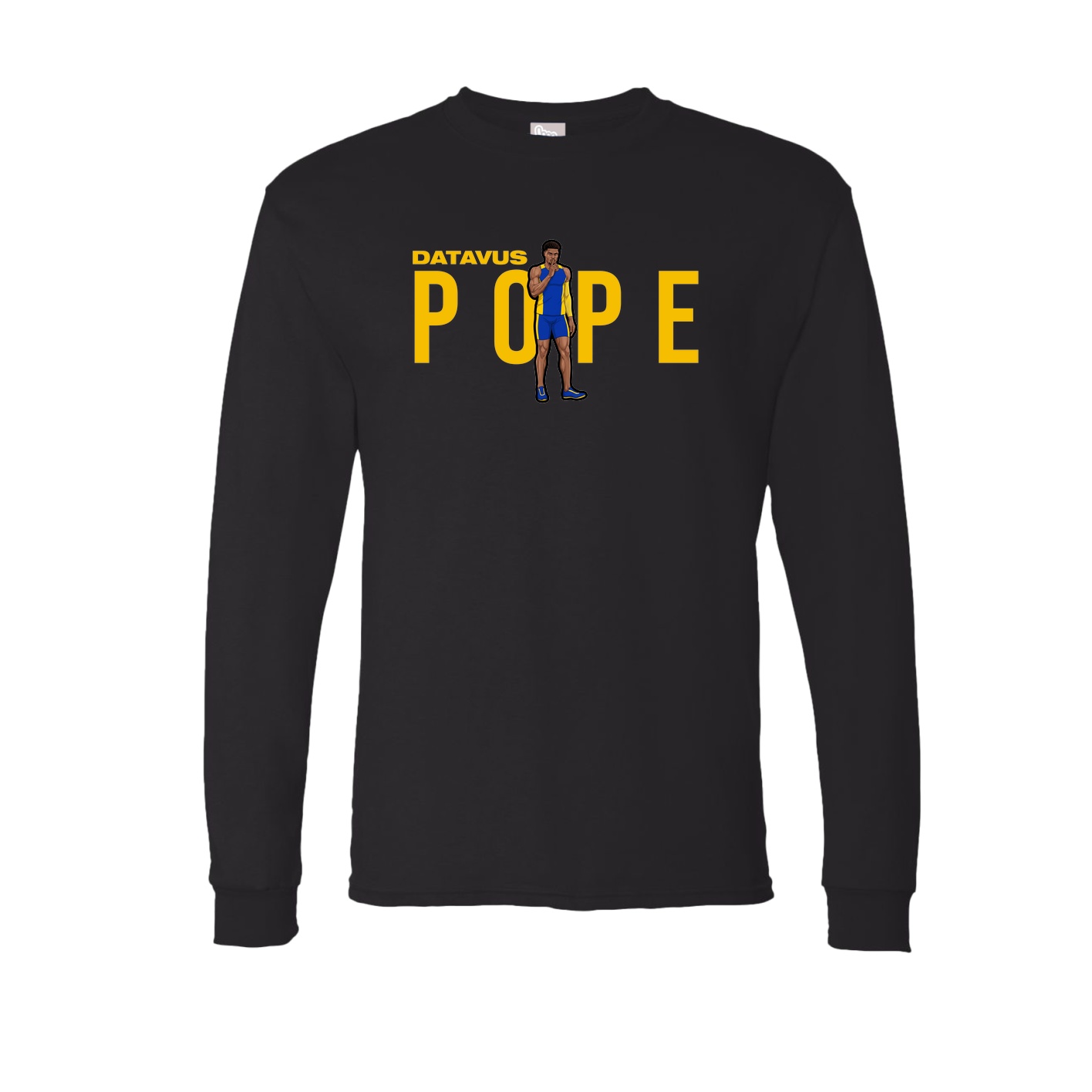 Long Sleeve Tee — Player Name in Black
