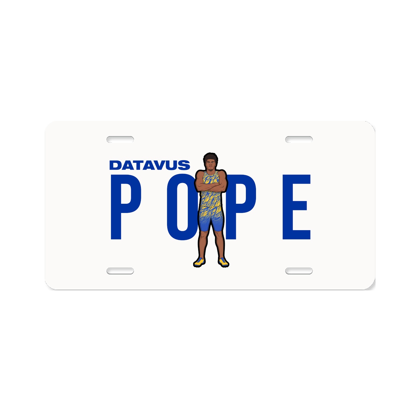 License Plate — Player Name in Classic