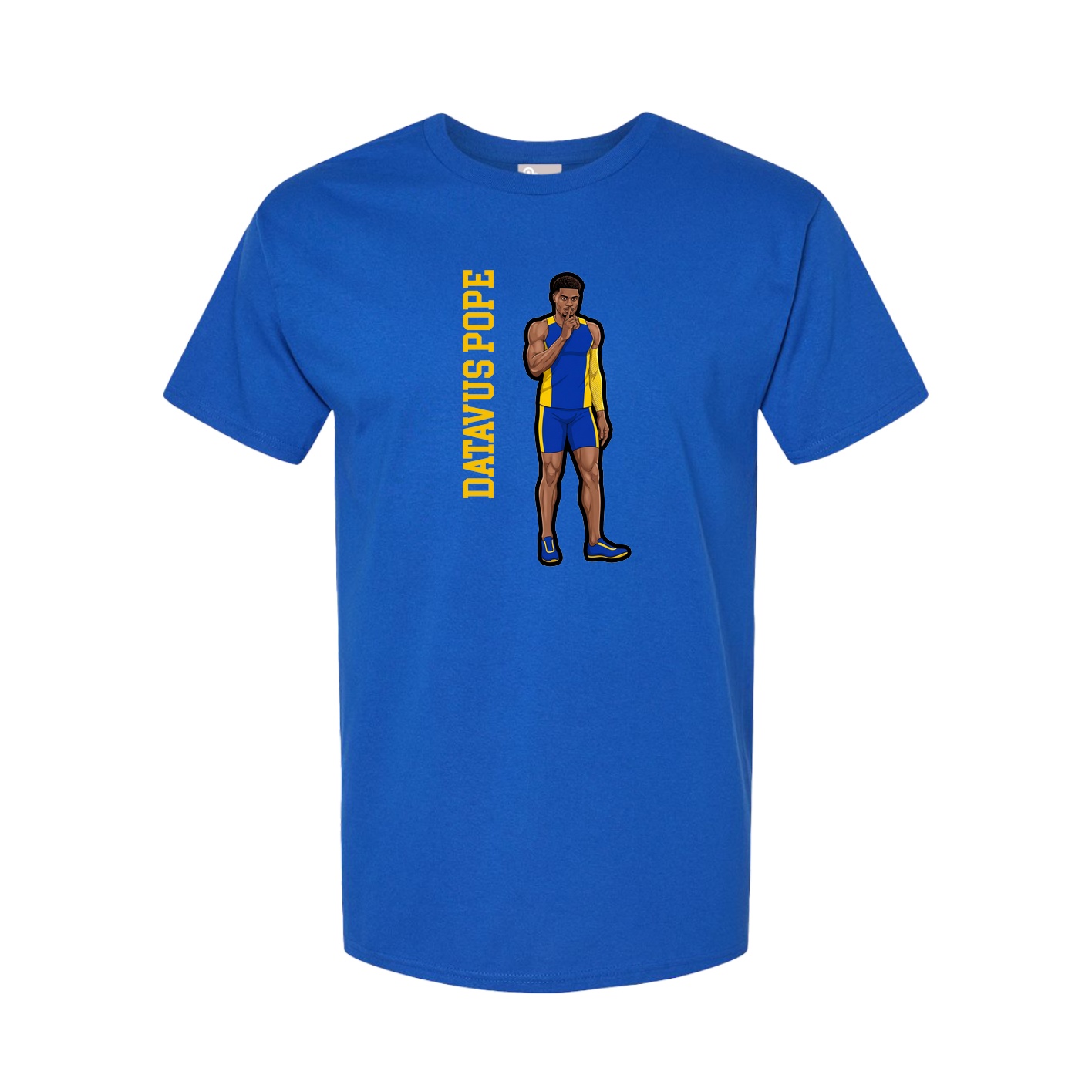 Tee — Name Vertical in Royal