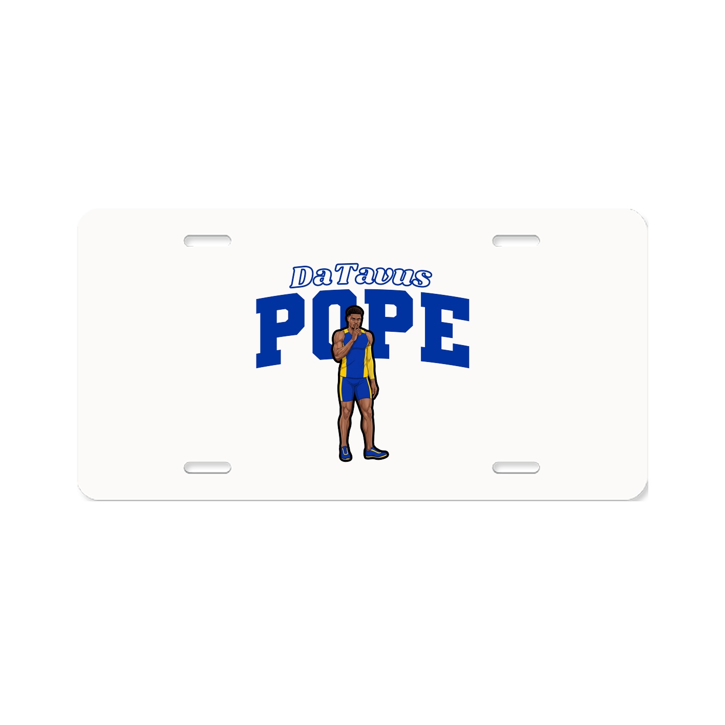 License Plate — Name Arch in Classic