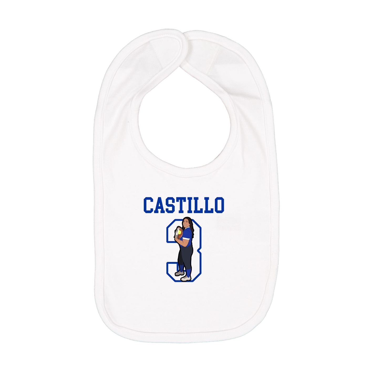 Infant Bib — Shirsey in White