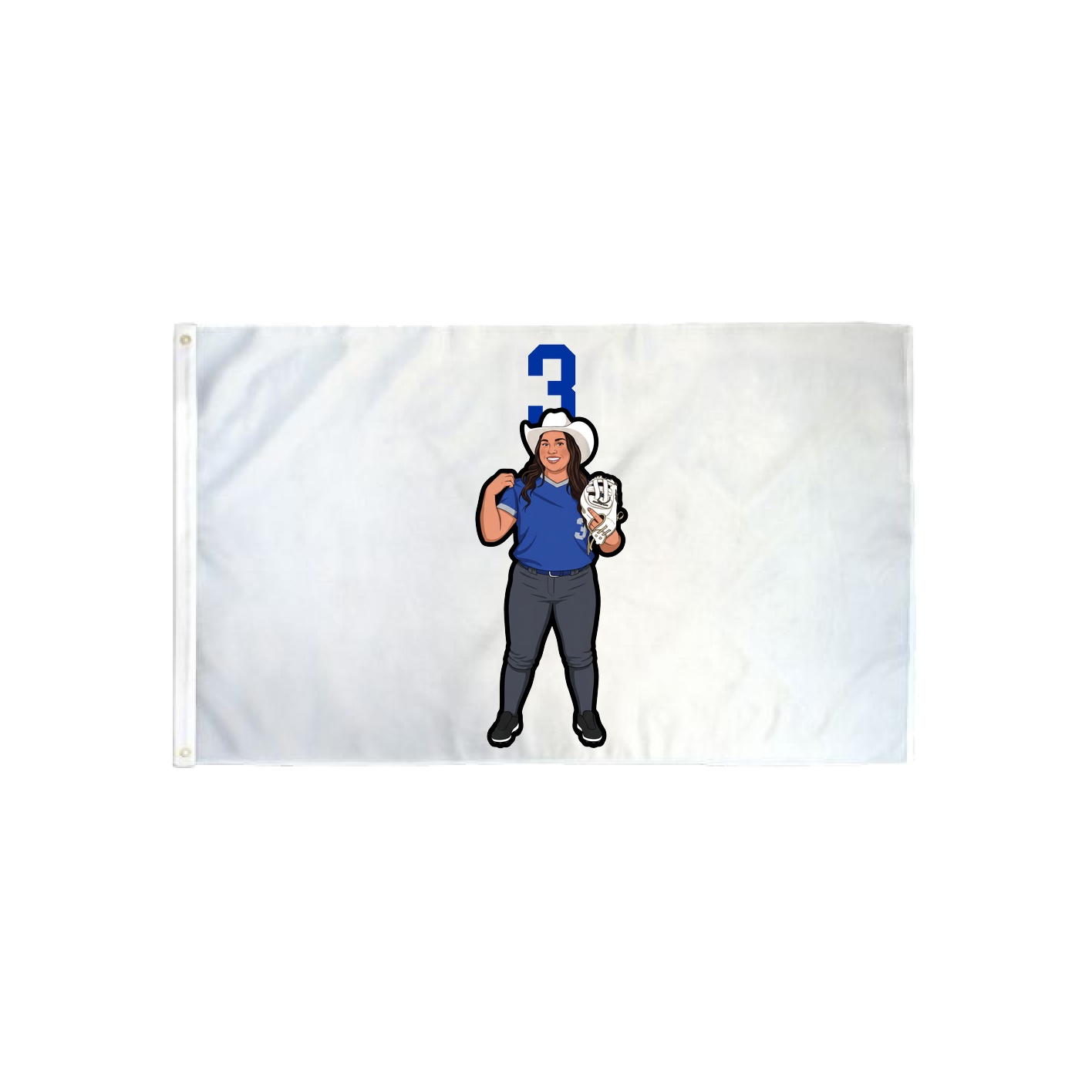 3x5 Flag — Number Top in Classic