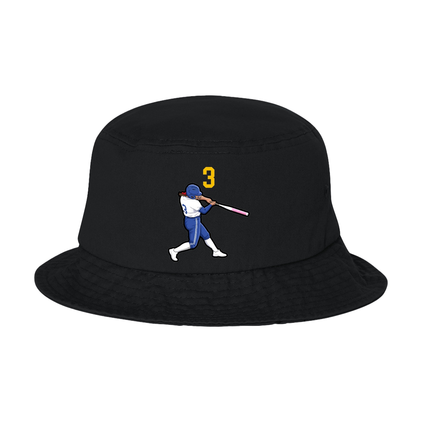 Bucket Cap — Number Top in Black