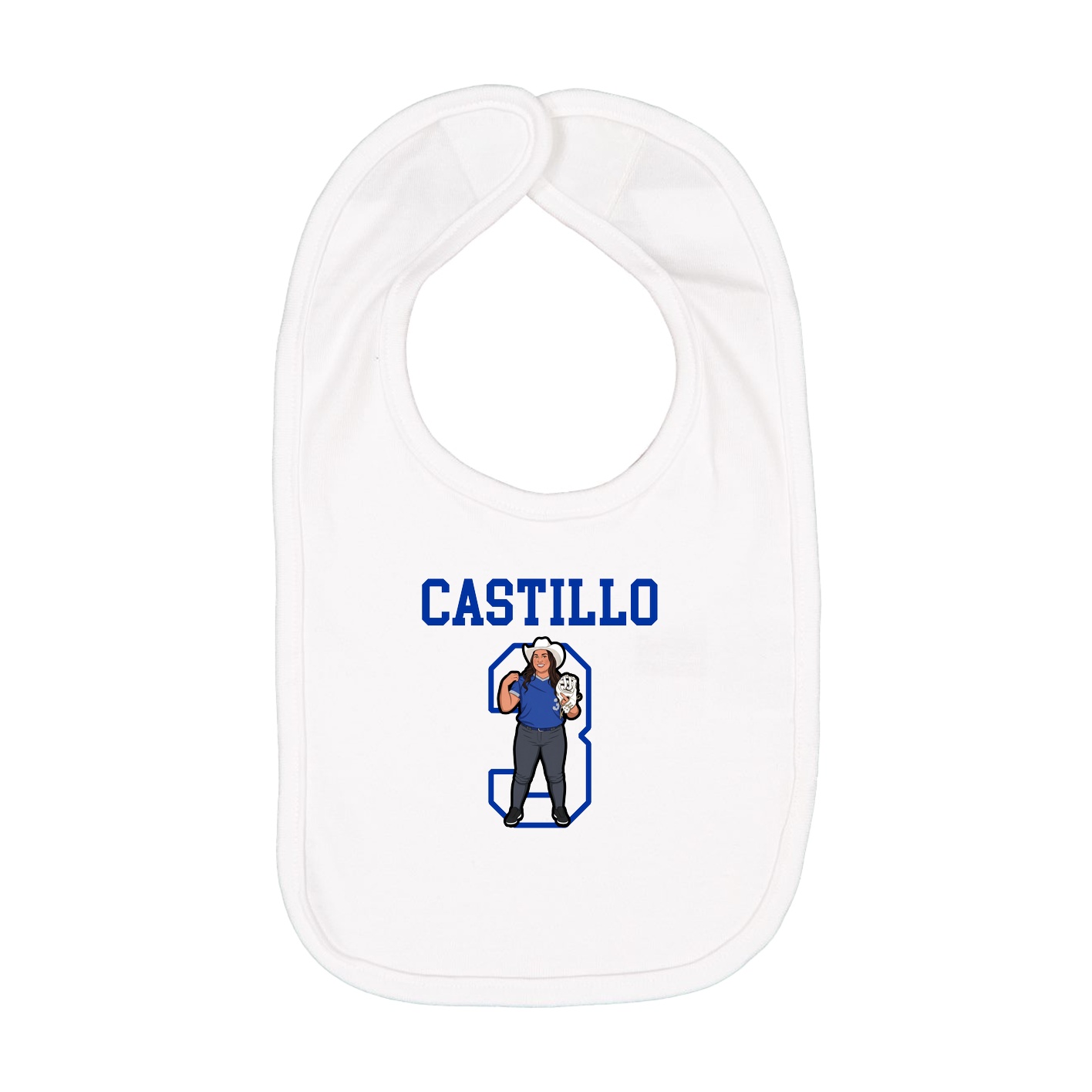 Infant Bib — Shirsey in White