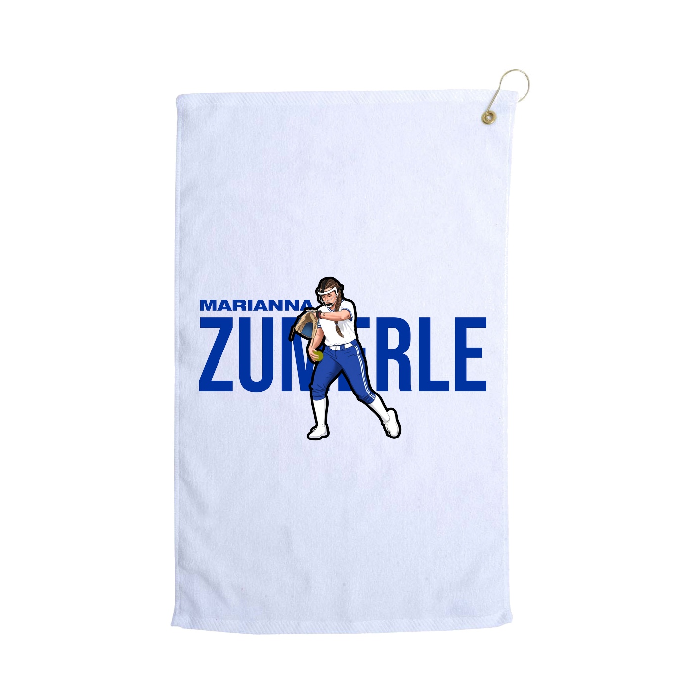 Golf Towel — Player Name in White