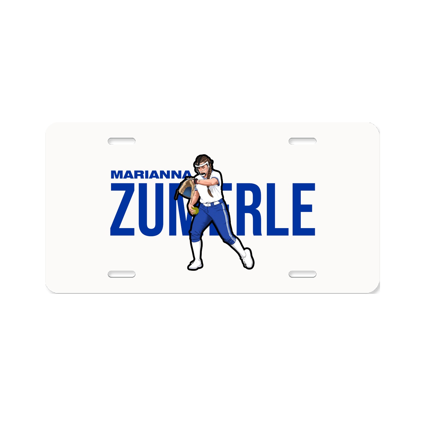 License Plate — Player Name in Classic