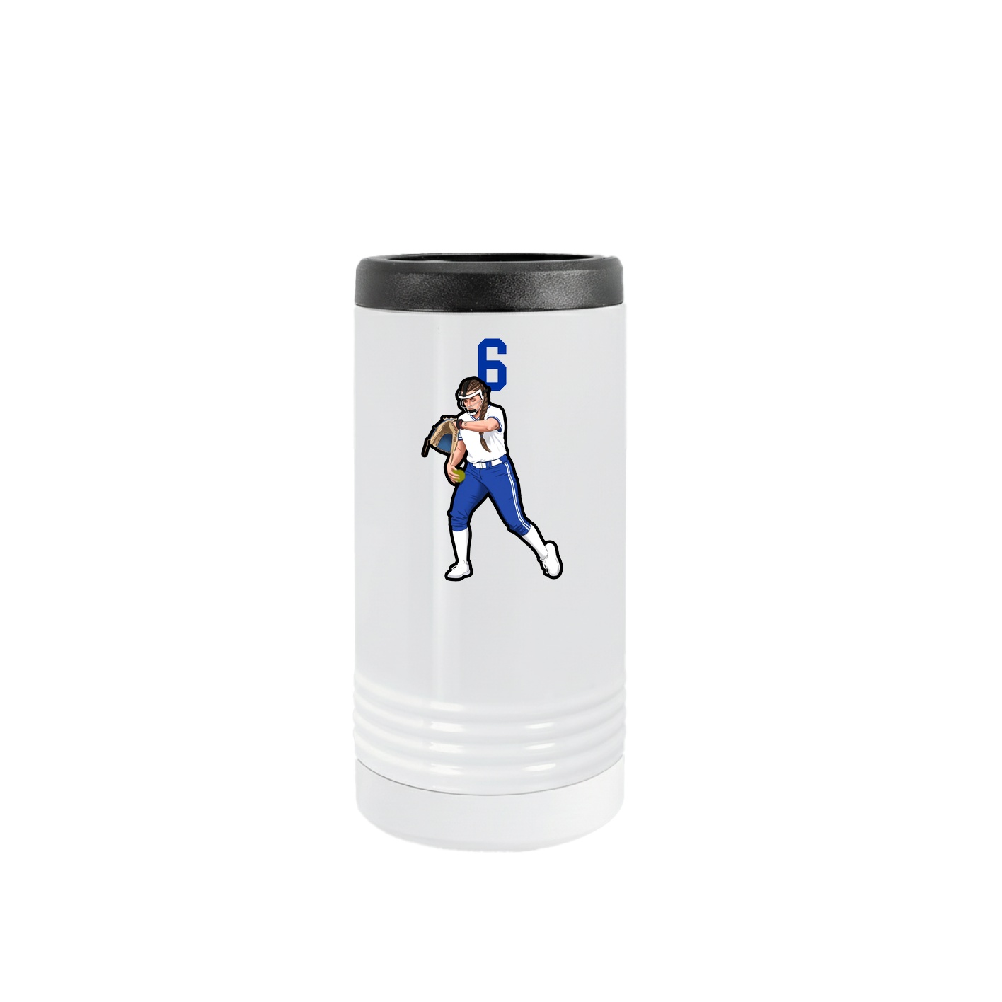 Slim Beverage Holder — Number Top in White