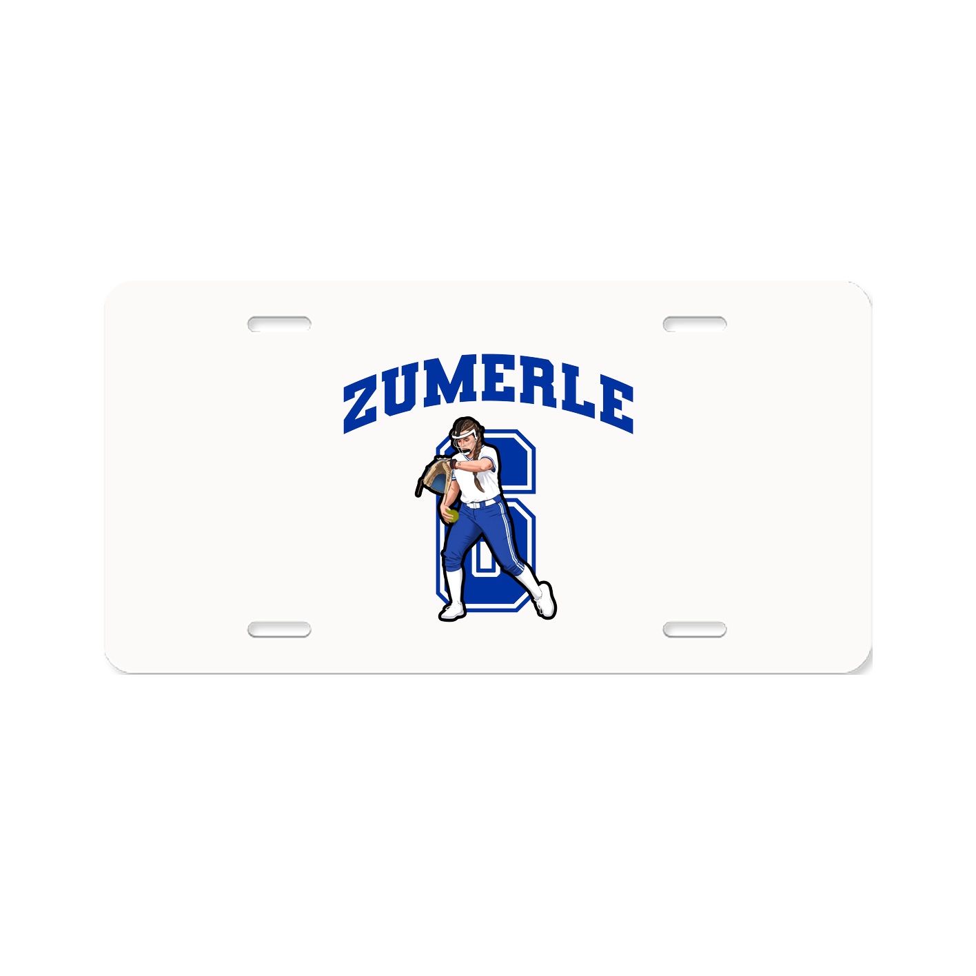 License Plate — Number in Classic