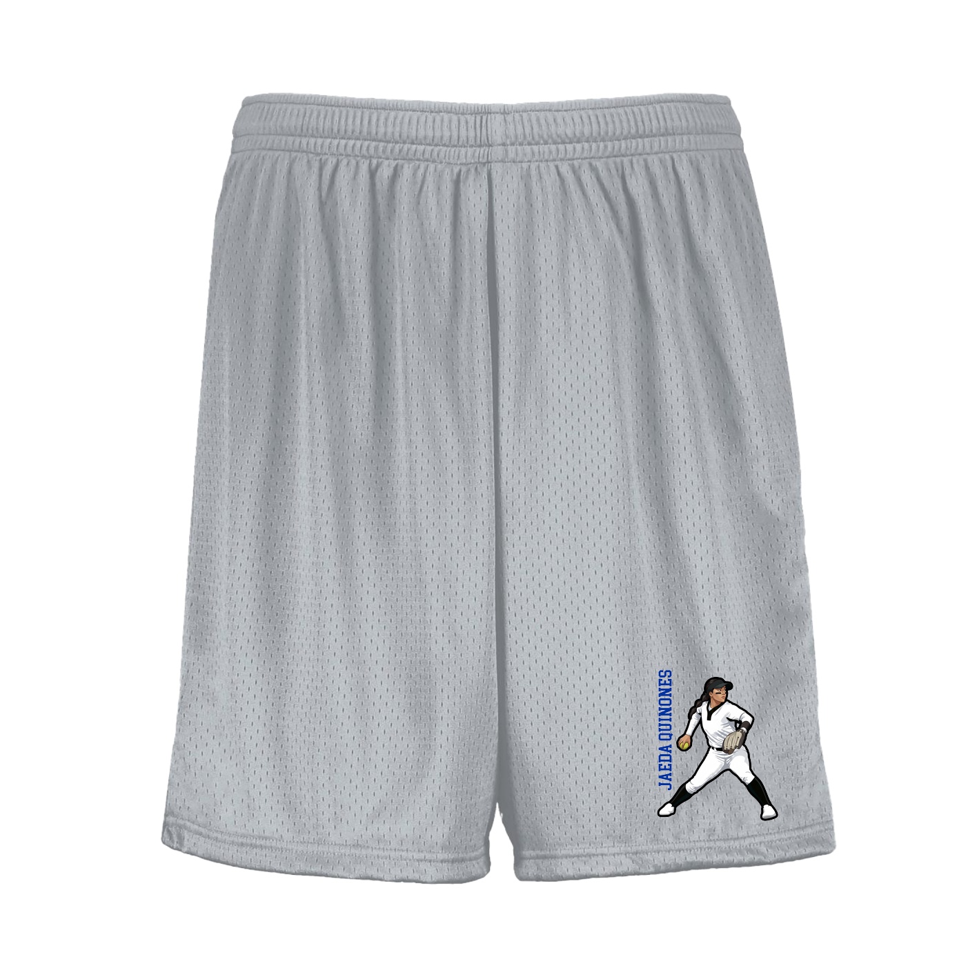 Shorts — Name Vertical in Silver