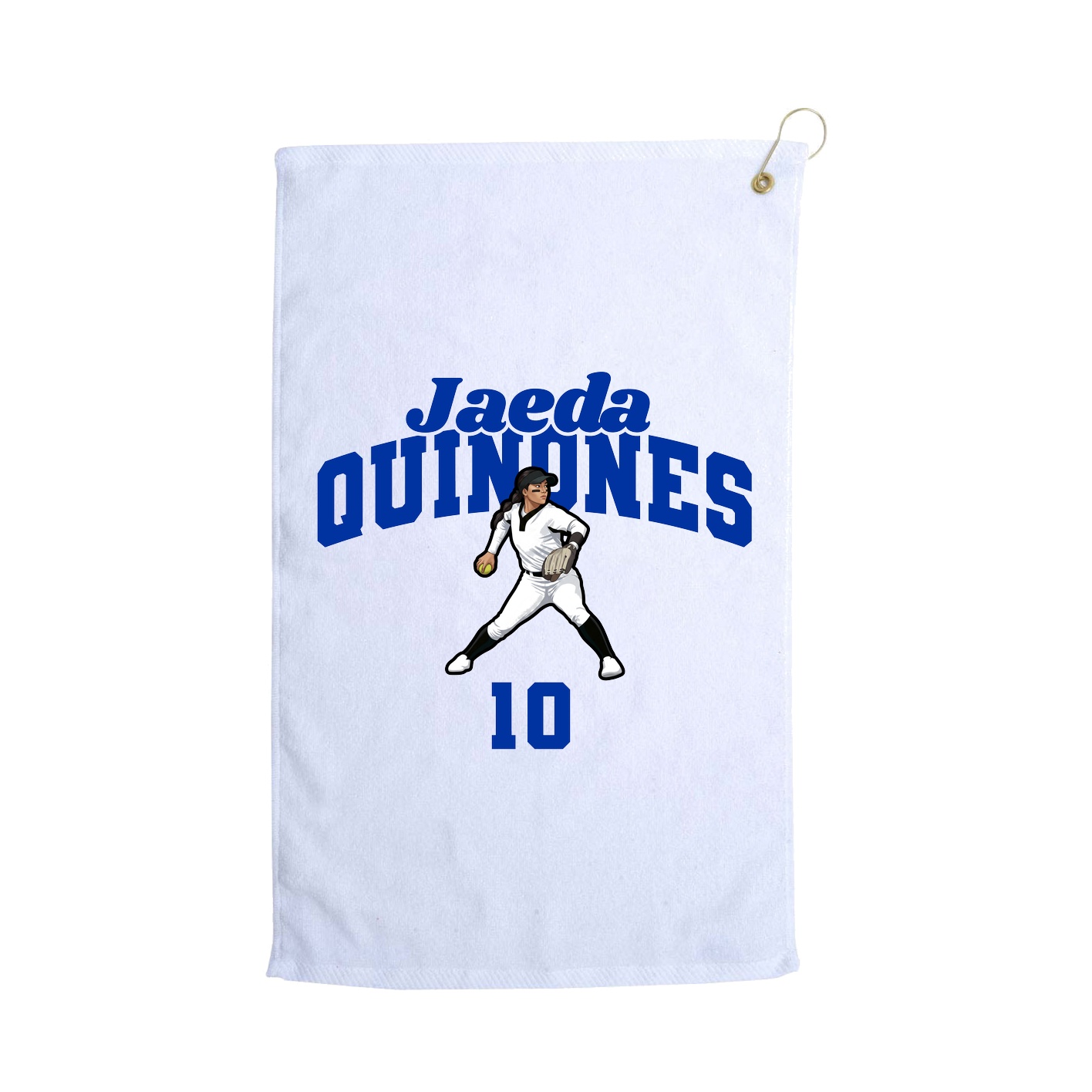 Golf Towel — Signature Arch in White