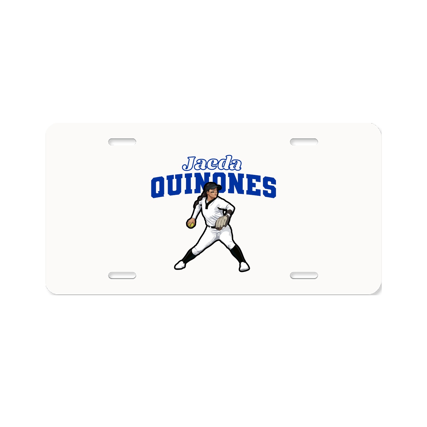 License Plate — Name Arch in Classic