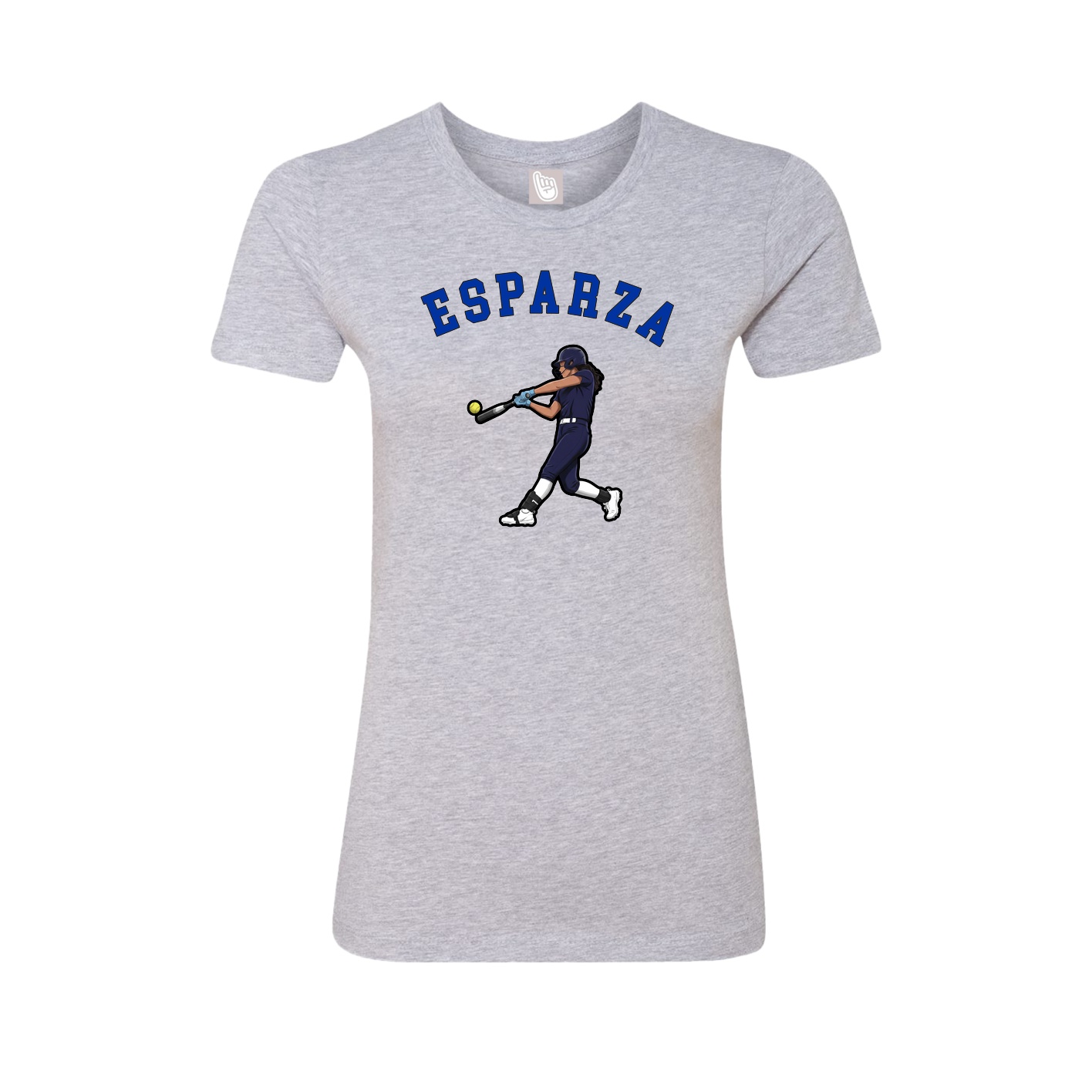Fitted Women's Tee — Shirsey Arch in Grey