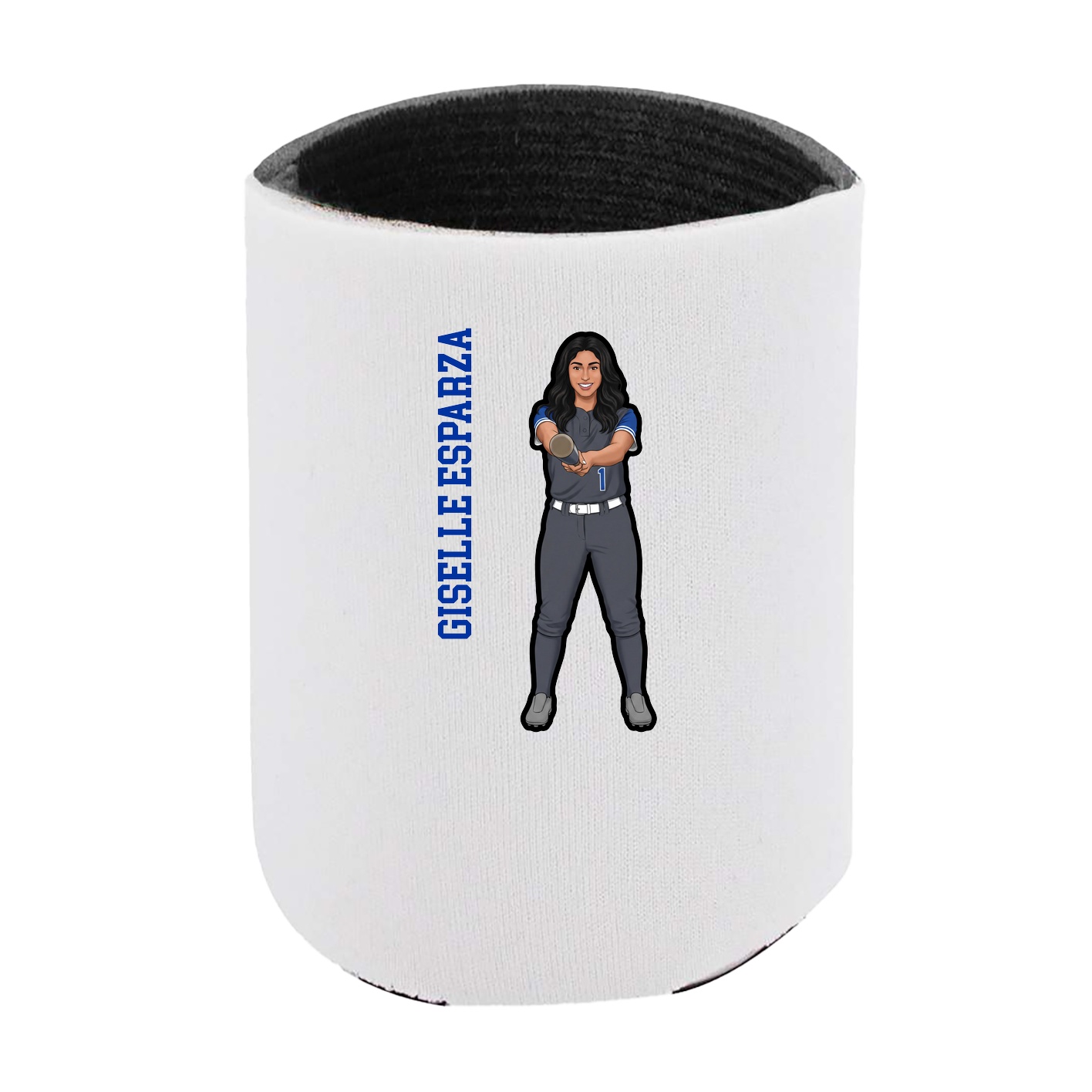 Can Holder — Name Vertical in White