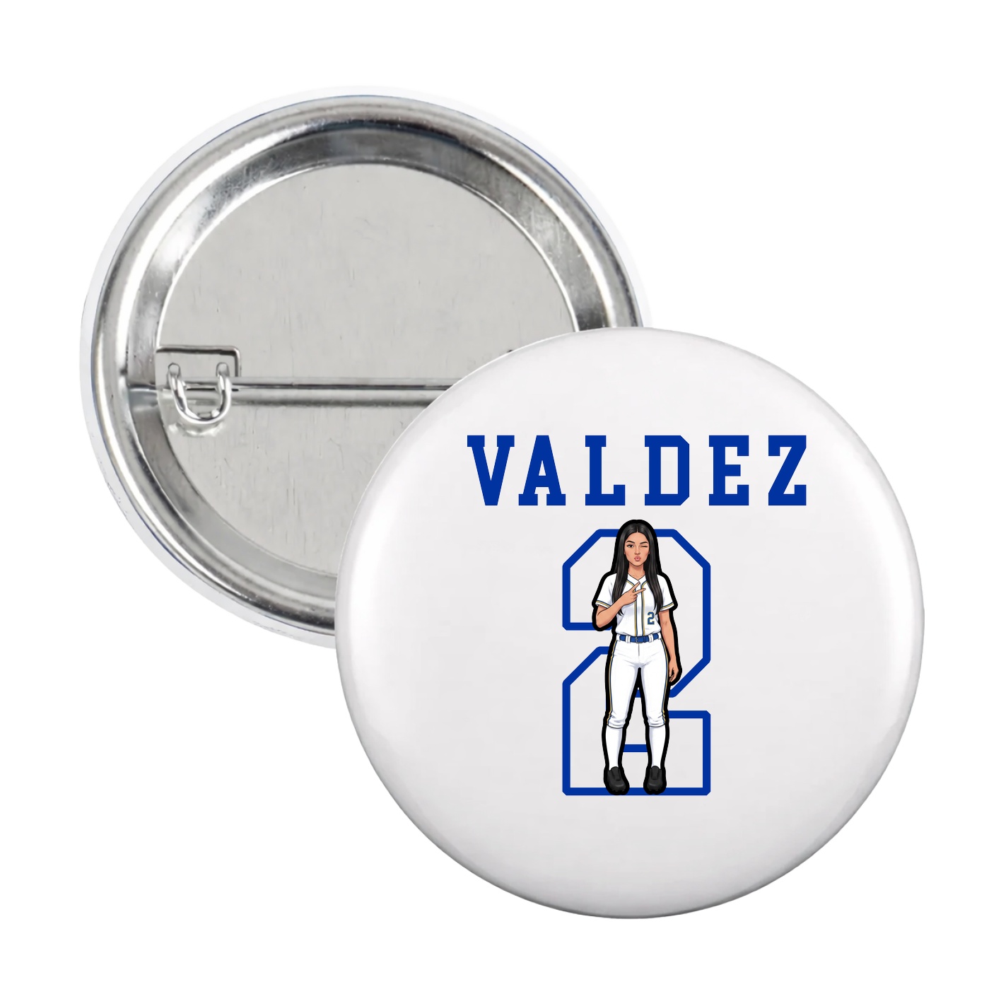 Game Day Button — Shirsey in White