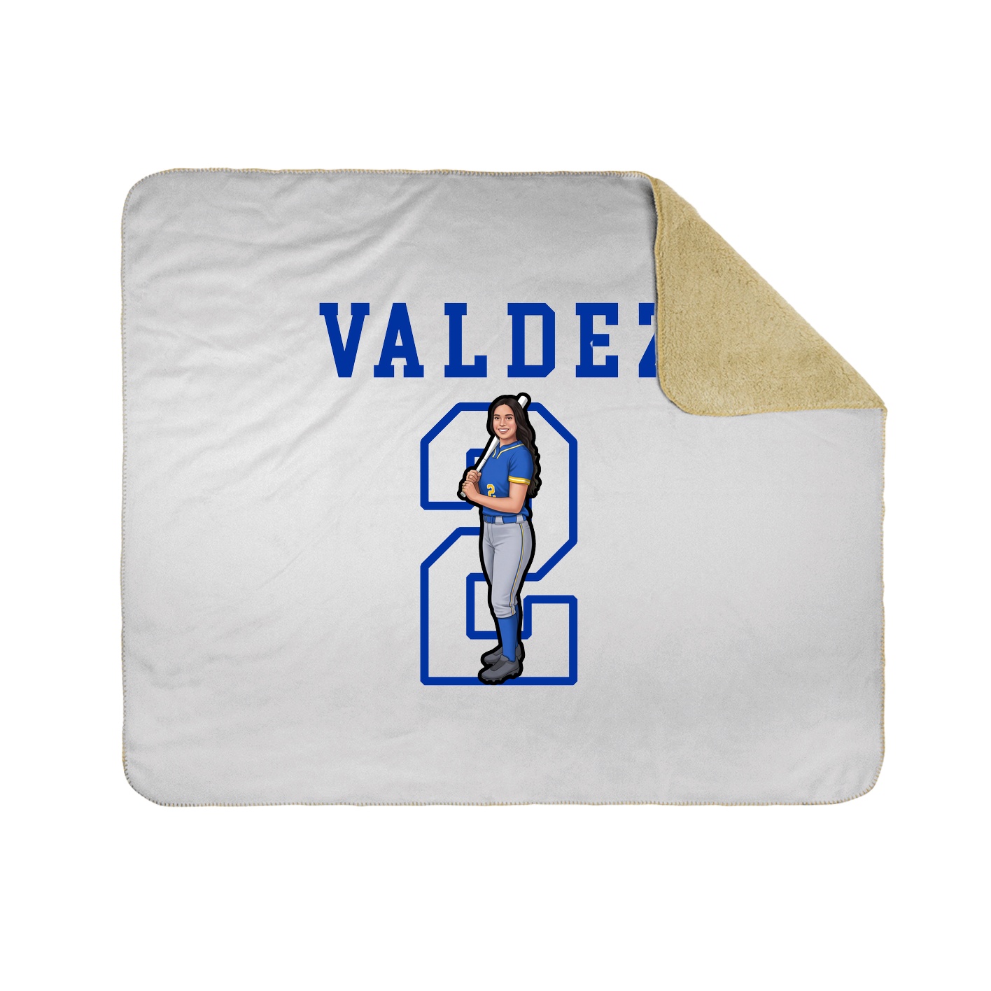 Throw Blanket — Shirsey in White