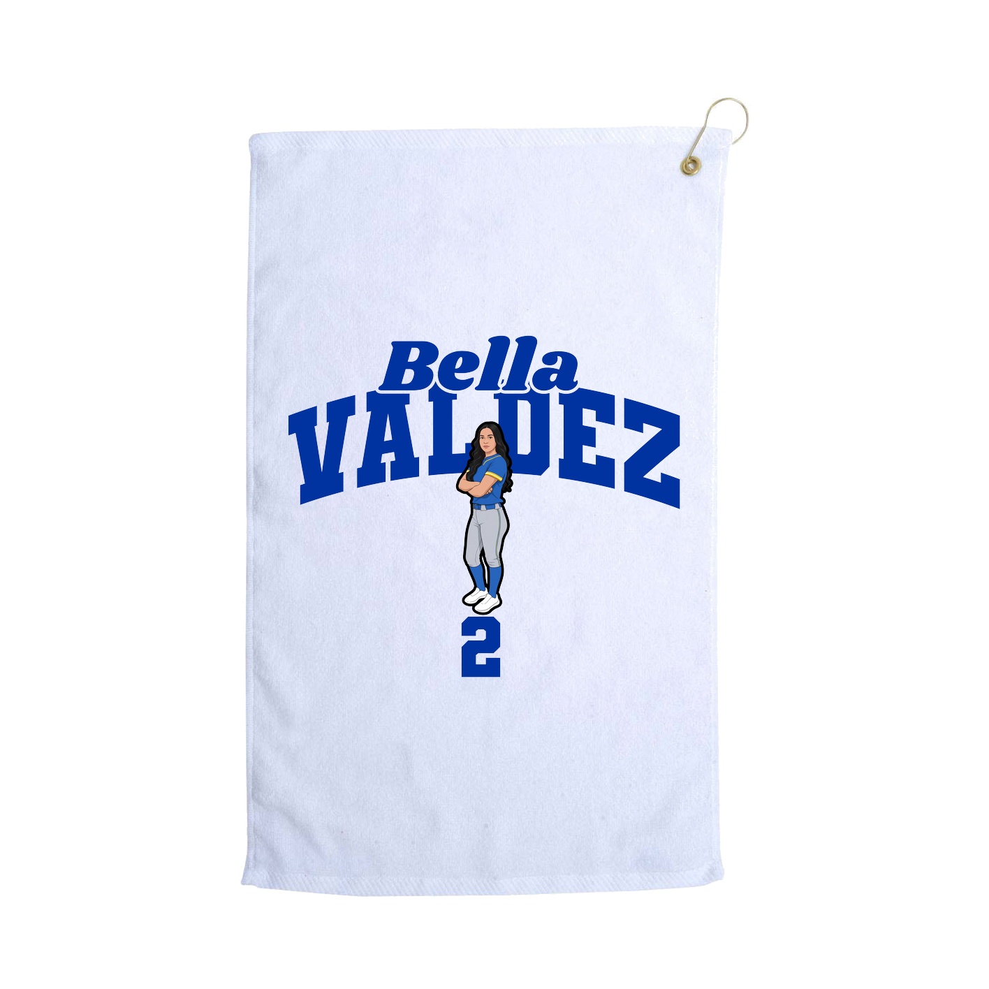 Golf Towel — Signature Arch in White