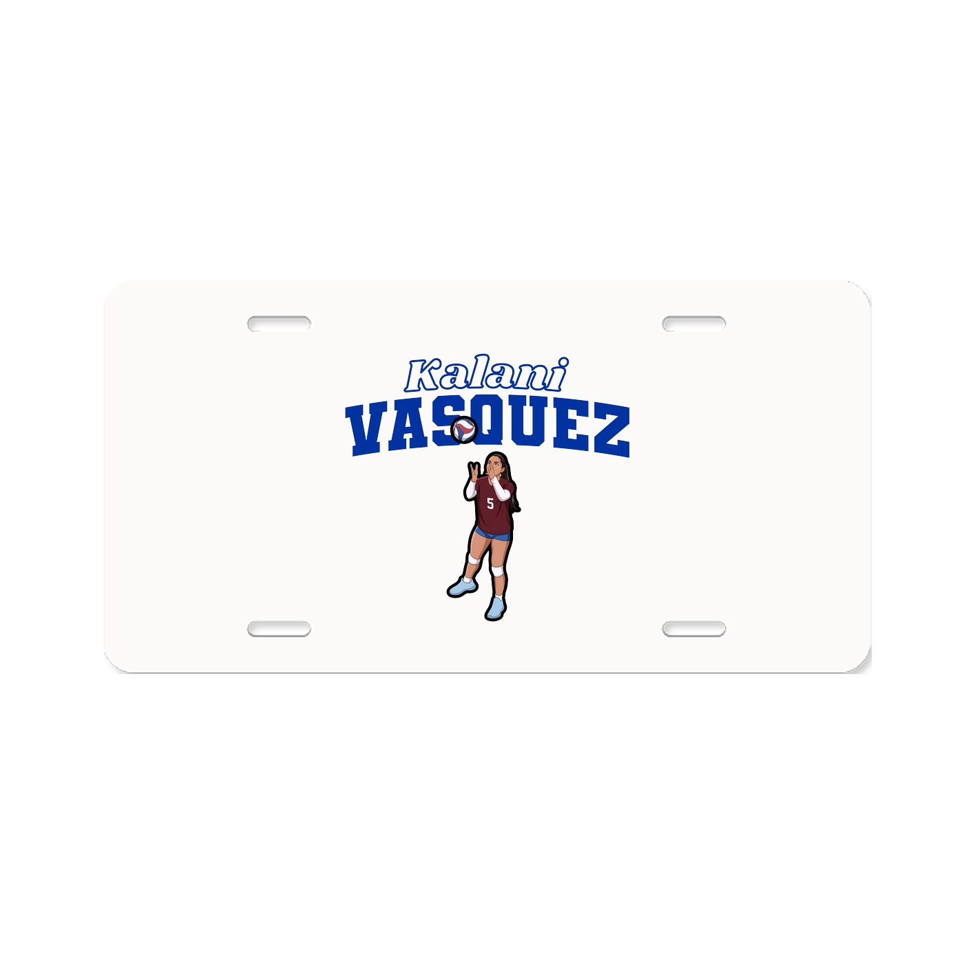 License Plate — Name Arch in Classic