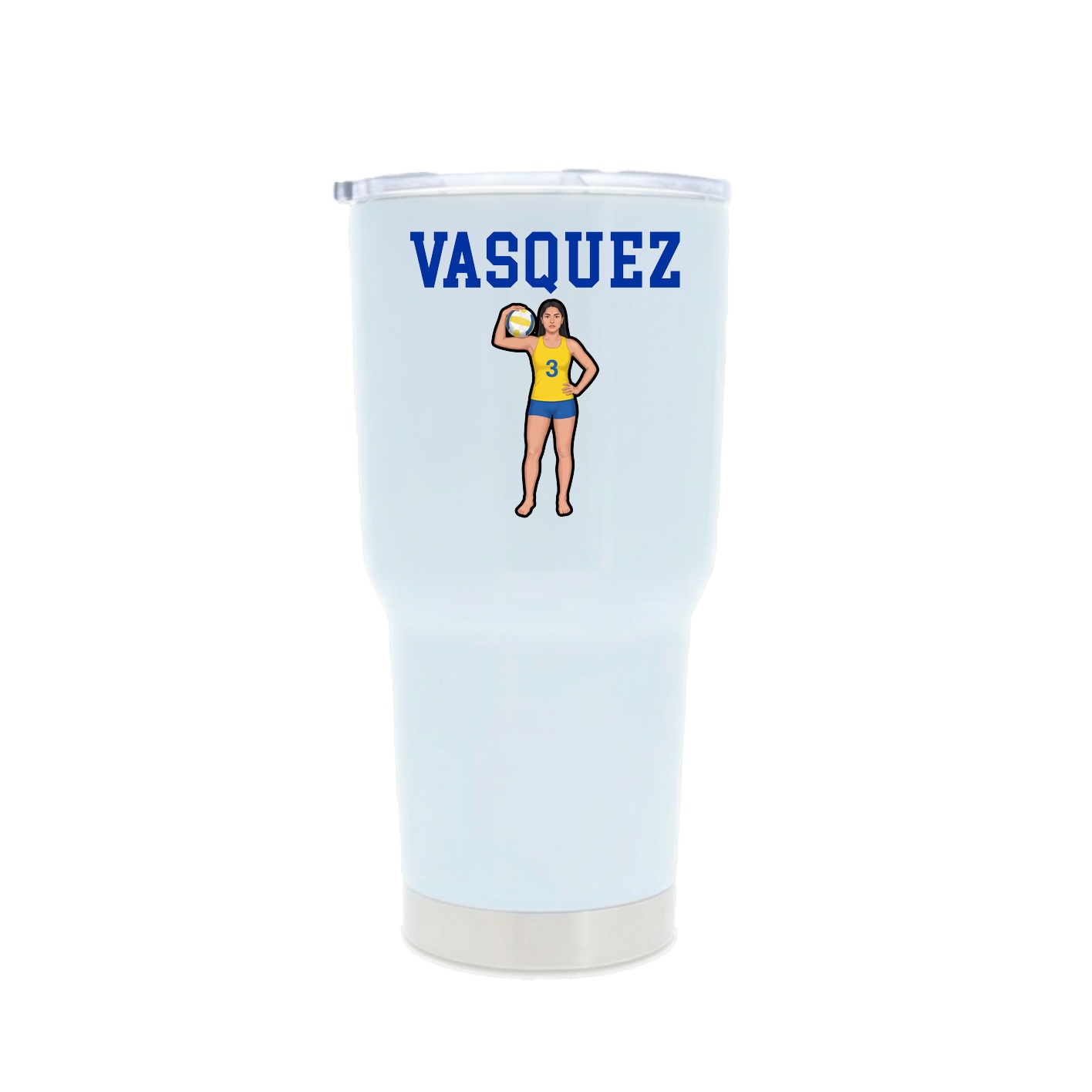 30oz Stainless Steel Tumbler — Shirsey in White