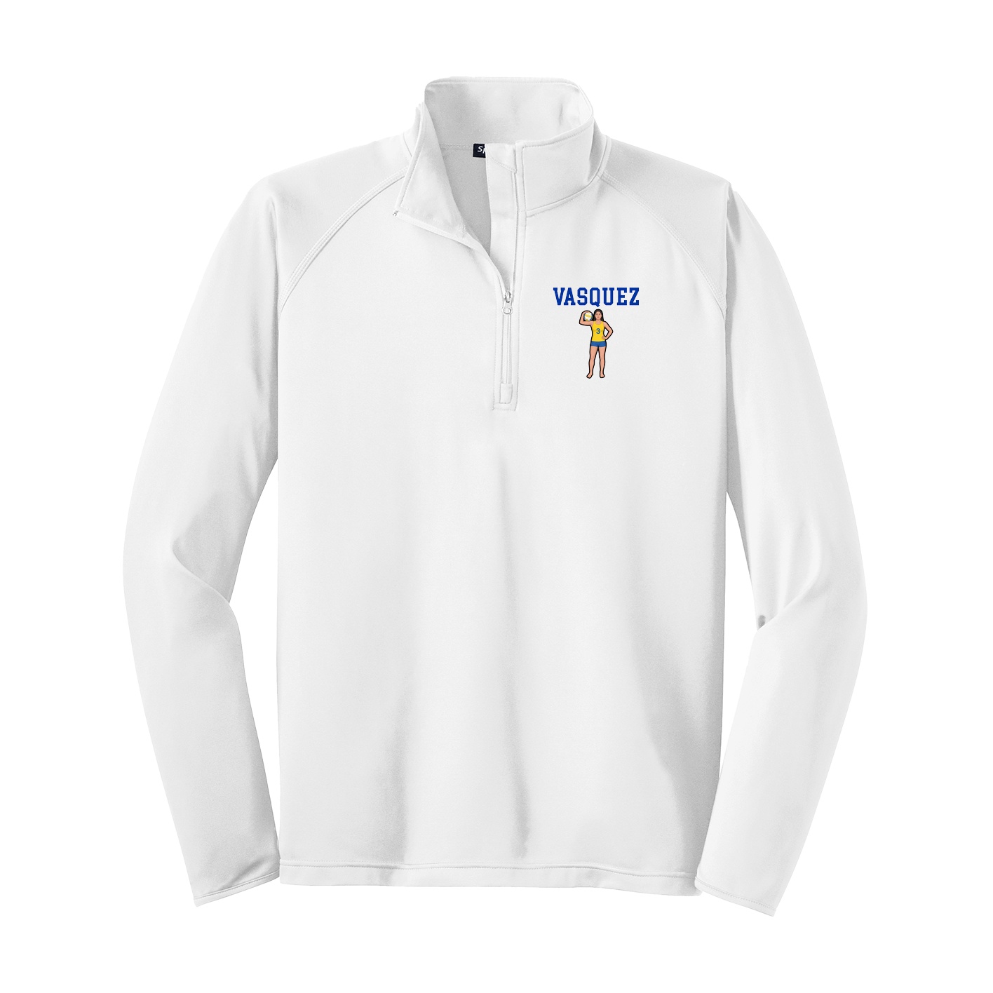 Q-Zip Pullover — Shirsey in White