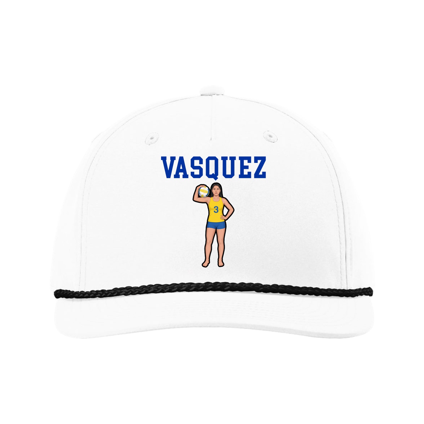 Five-Panel Classic Rope Cap — Shirsey in White