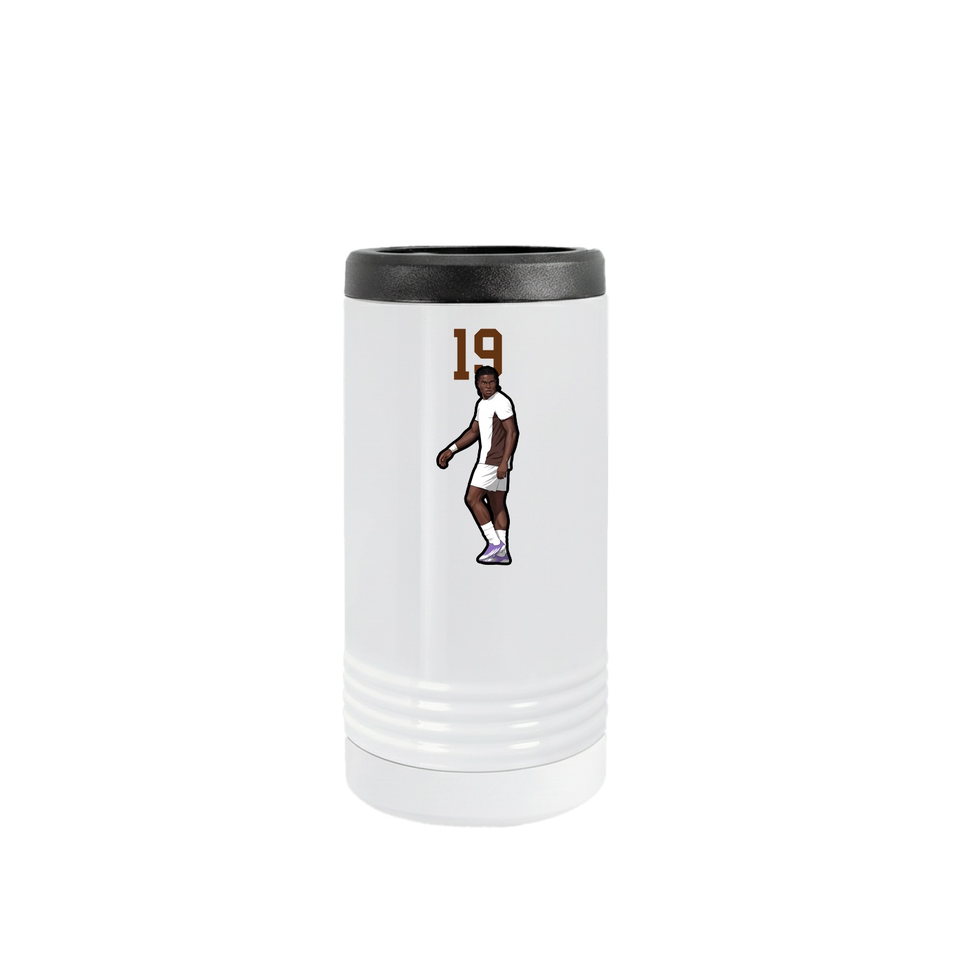 Slim Beverage Holder — Number Top in White