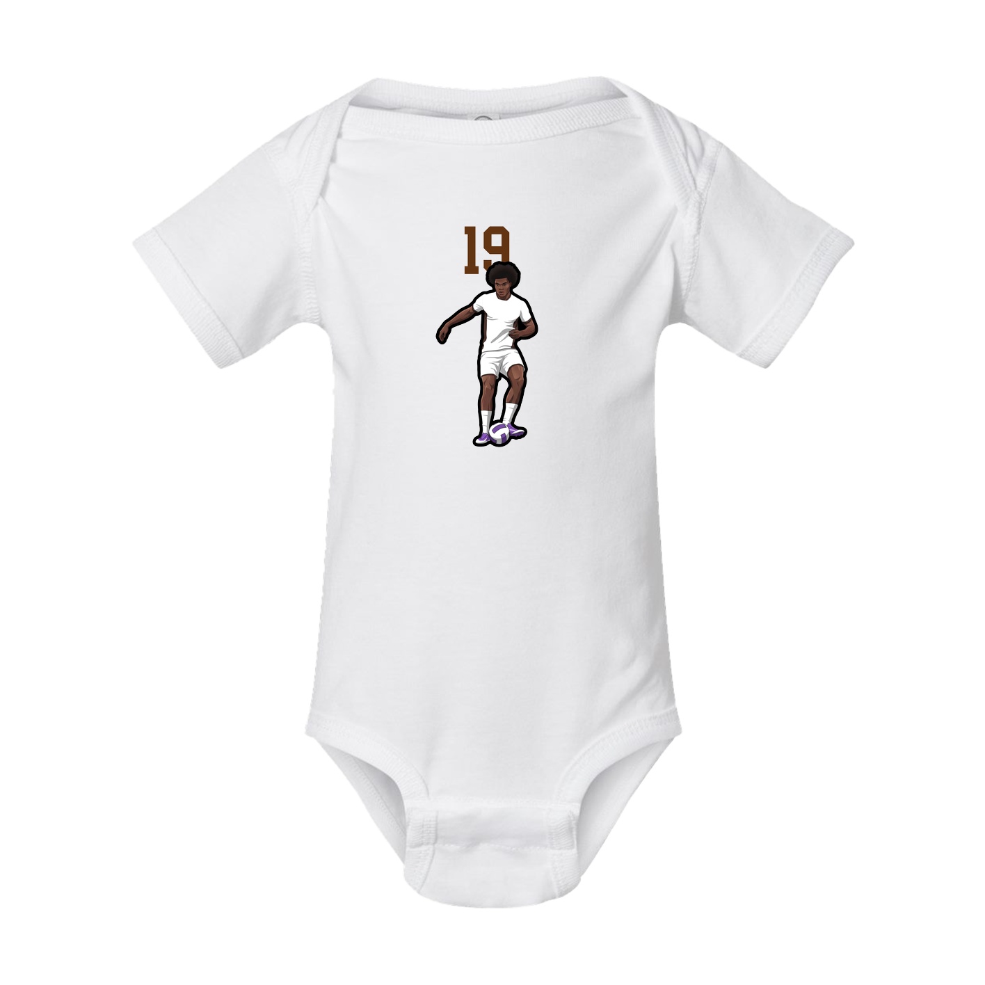 Baby Onesie — Number Top in White