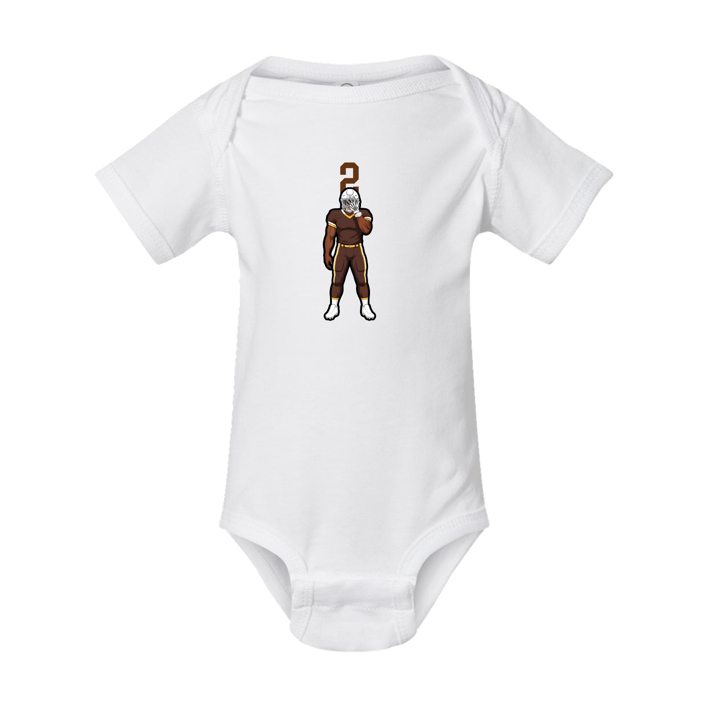 Baby Onesie — Number Top in White